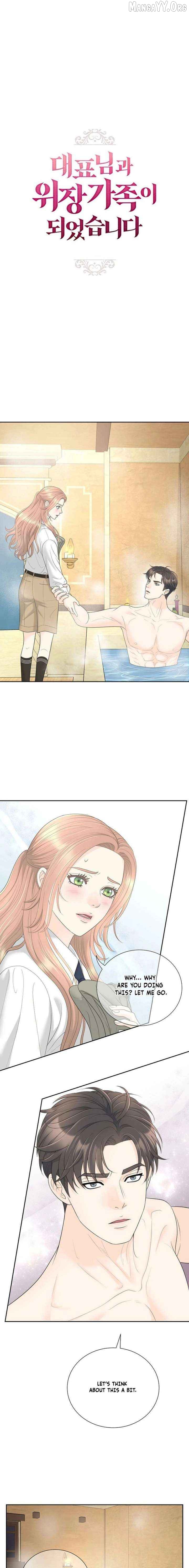 I Became a Fake Family With My Boss Chapter 55 - page 1