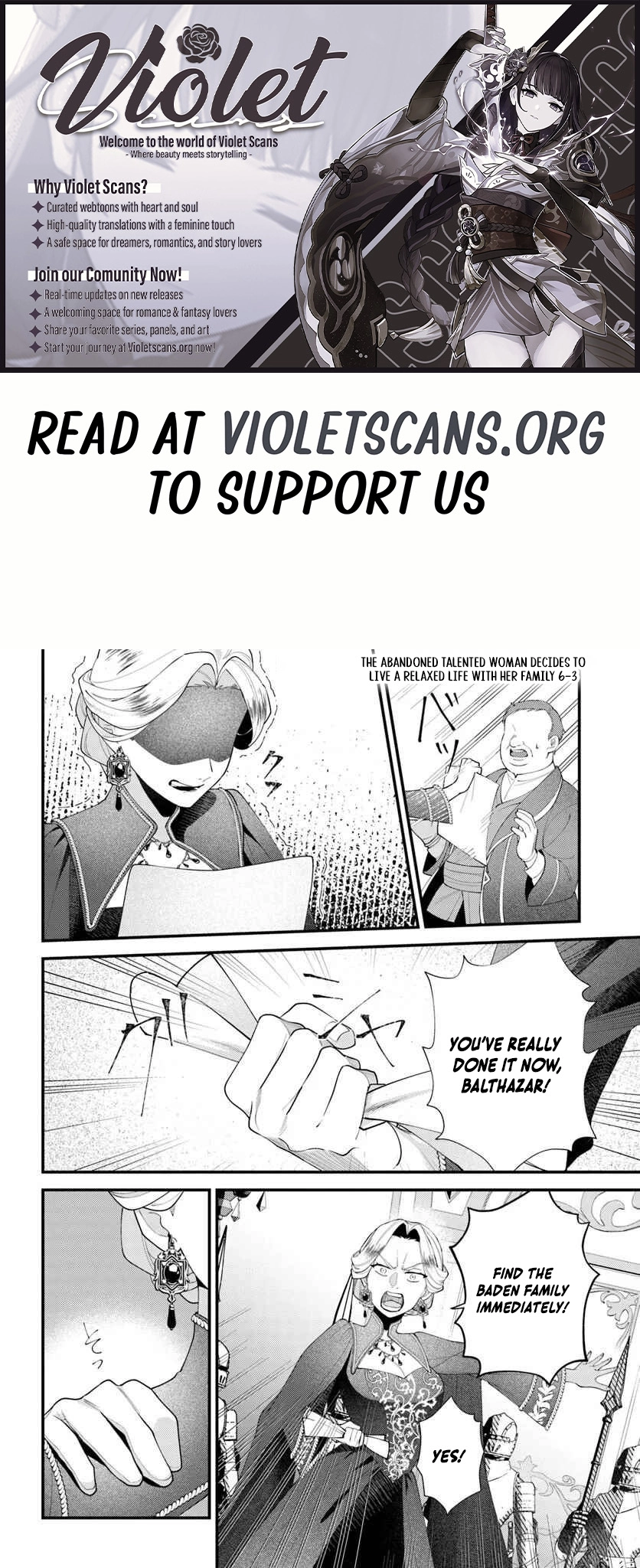 The Abandoned Talented Woman Decides to Live a Relaxed Life with Her Family Chapter 6.3 - page 1