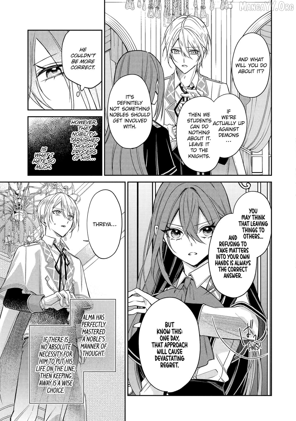 Akuyaku Reijou ni Tensei Shita Inaka Musume ga Bad End Kaihi ni Idomu Hanashi - Shinitakunai no de Last Boss Yori Tsuyoku Natte Mita Chapter 19 - page 11