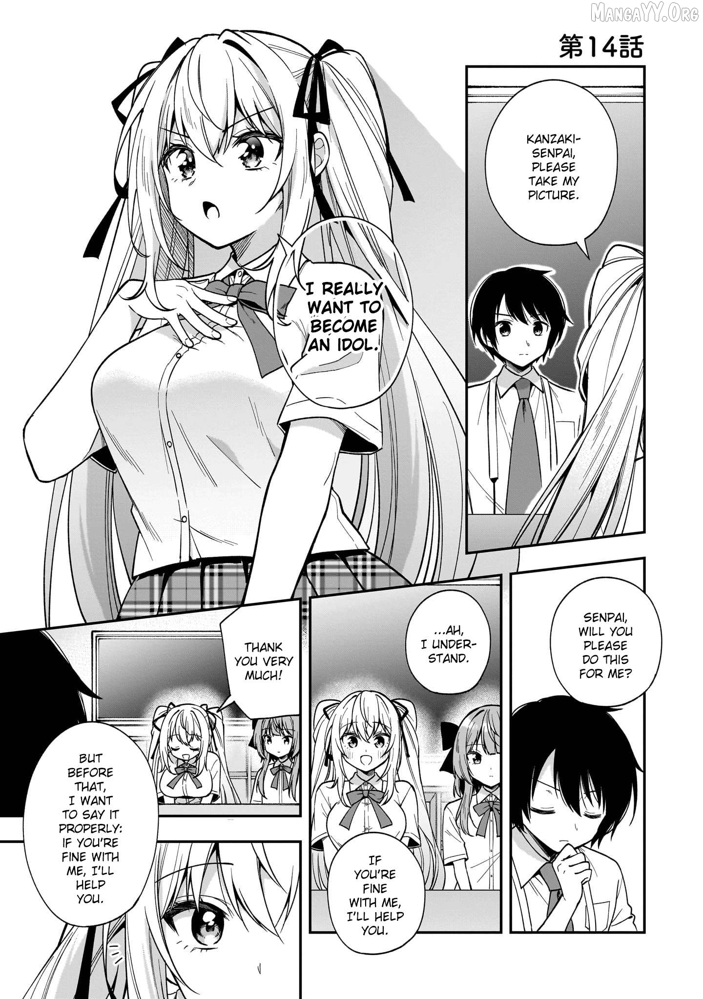 Camera-senpai to Sewayaki Jouzu na Kouhai-chan Chapter 14 - page 1