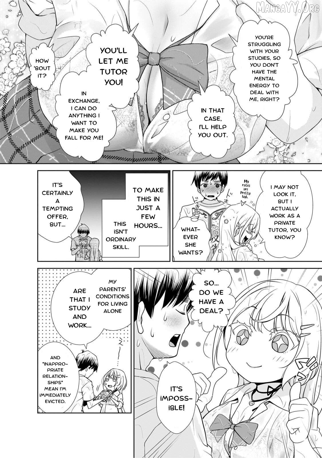 Otonari-san no gyaru ga boku o hore sasetakute zenryoku sugiru Chapter 4 - page 9