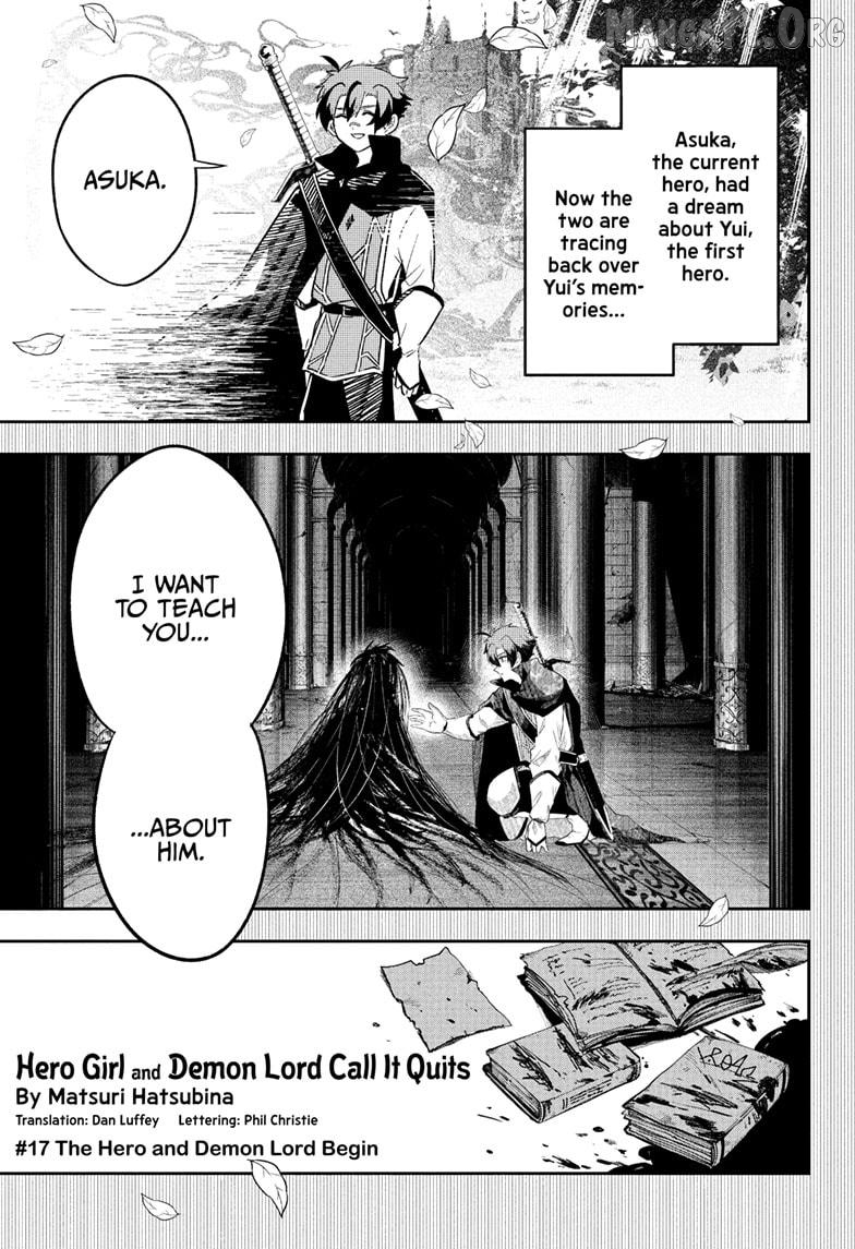 Hero Girl and Demon Lord Call It Quits Chapter 17 - page 1