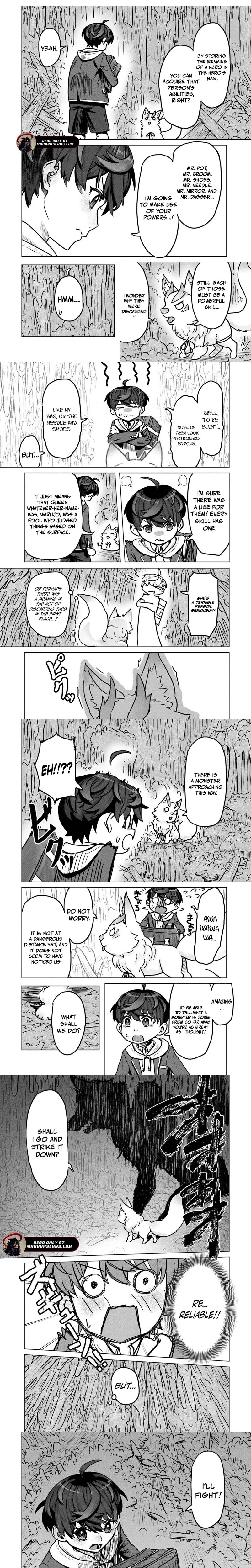 Kaban no Yuusha no Isekai Nonbiri Tabi ~Jitsuwa "Kaban" wa nani demo Kyuushuu Dekirushi, Nihon kara nandemo Toriyose ga Dekiru Cheat bukideshita~ Chapter 4.2 - page 4