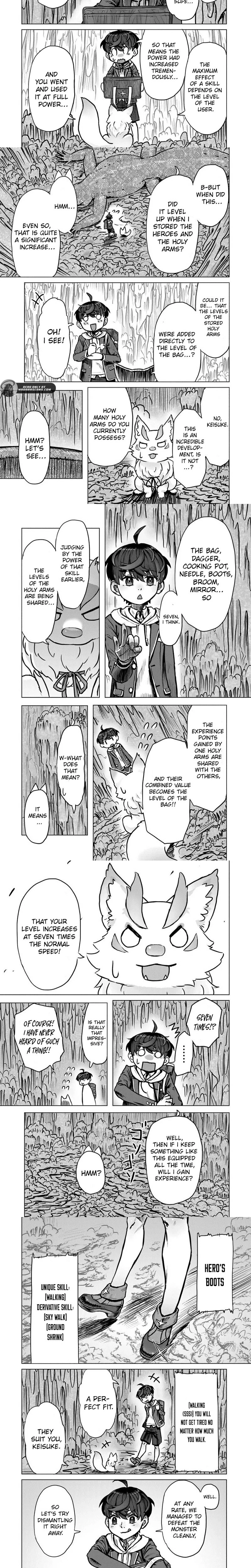 Kaban no Yuusha no Isekai Nonbiri Tabi ~Jitsuwa "Kaban" wa nani demo Kyuushuu Dekirushi, Nihon kara nandemo Toriyose ga Dekiru Cheat bukideshita~ Chapter 5.2 - page 3
