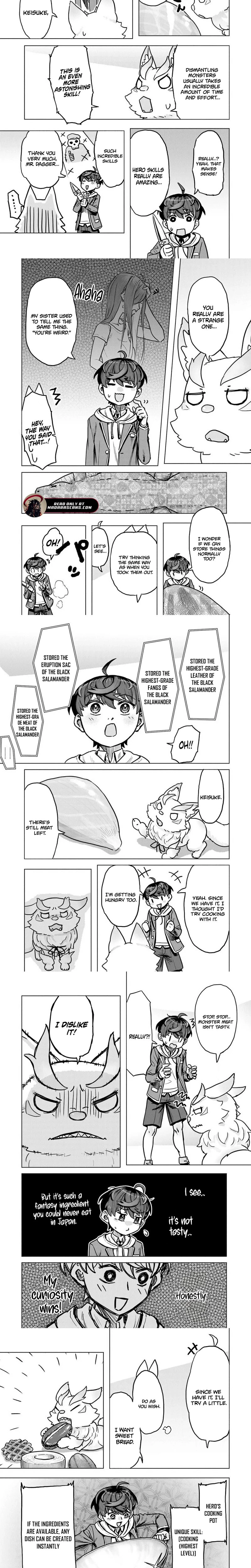 Kaban no Yuusha no Isekai Nonbiri Tabi ~Jitsuwa "Kaban" wa nani demo Kyuushuu Dekirushi, Nihon kara nandemo Toriyose ga Dekiru Cheat bukideshita~ Chapter 6.1 - page 4