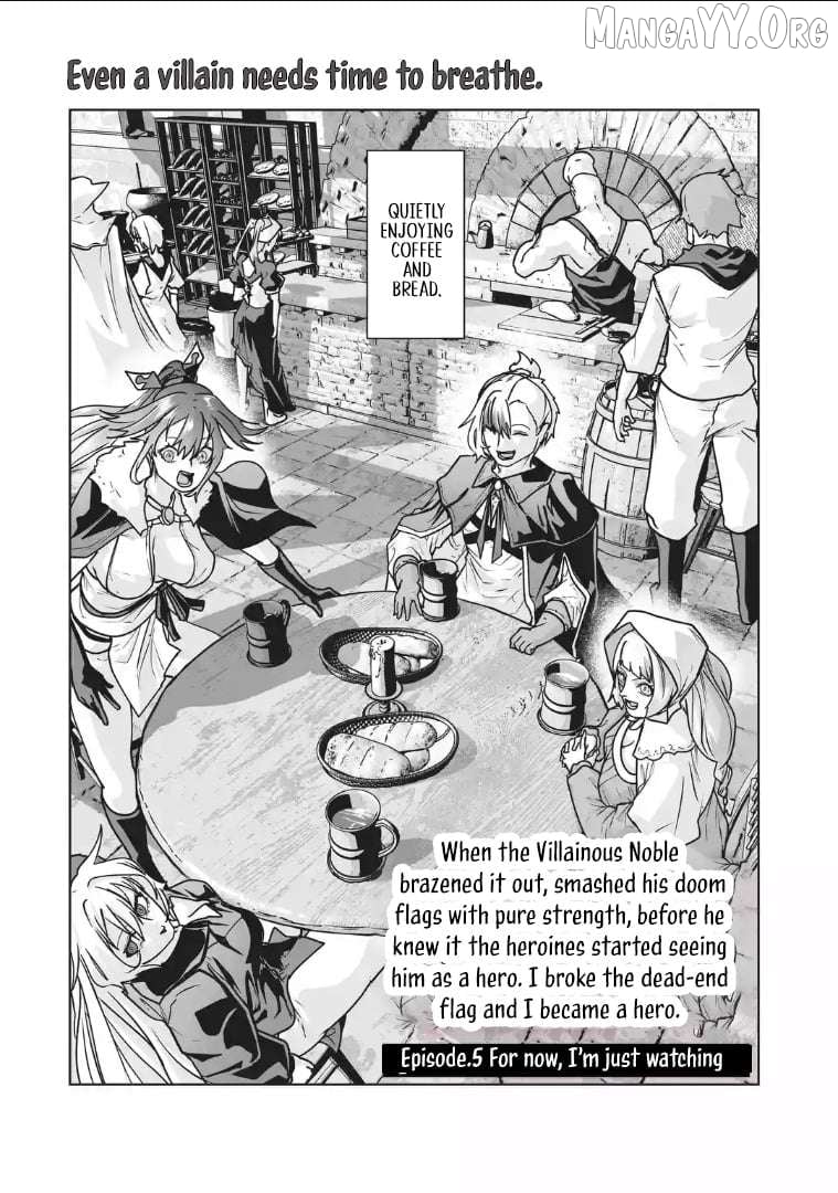 Akuyaku Kizoku ga Hirakinaotte Hametsu Furagu o Jitsuryoku de Hataki Otteitara, Itsunomanika Hirointachi Kara Eiyūshi Sareru yō ni Natta ken Chapter 5 - page 2