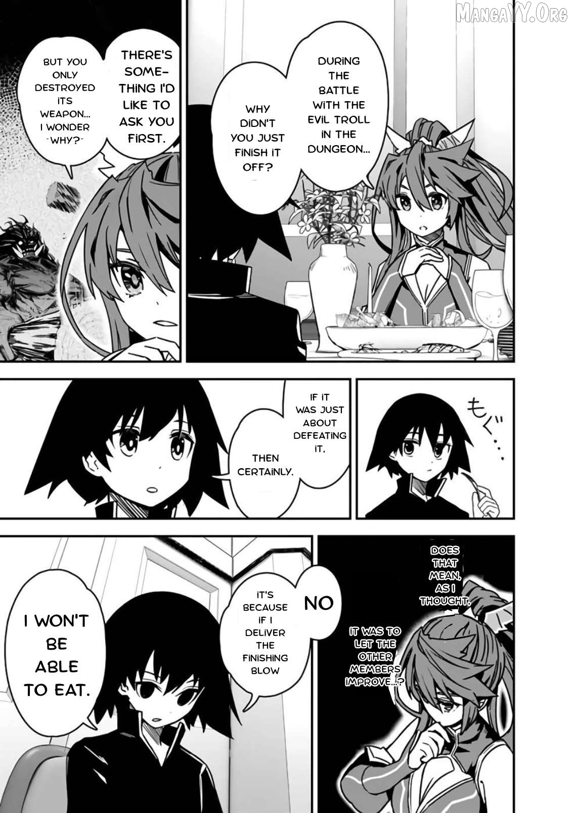 Kuroneko no Kenshi ~Black na Party wo Yametara S-kyuu Boukensha ni Scout Saremashita. Imasara "Modotte kite" to Iwaretemo "Mousoi" desu~ Chapter 4 - page 9