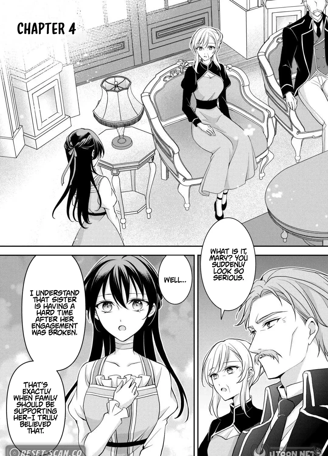 The Count’s Daughter Whose Fiancé Was Stolen Decides to Live Life Her Own Way Chapter 4 - page 1