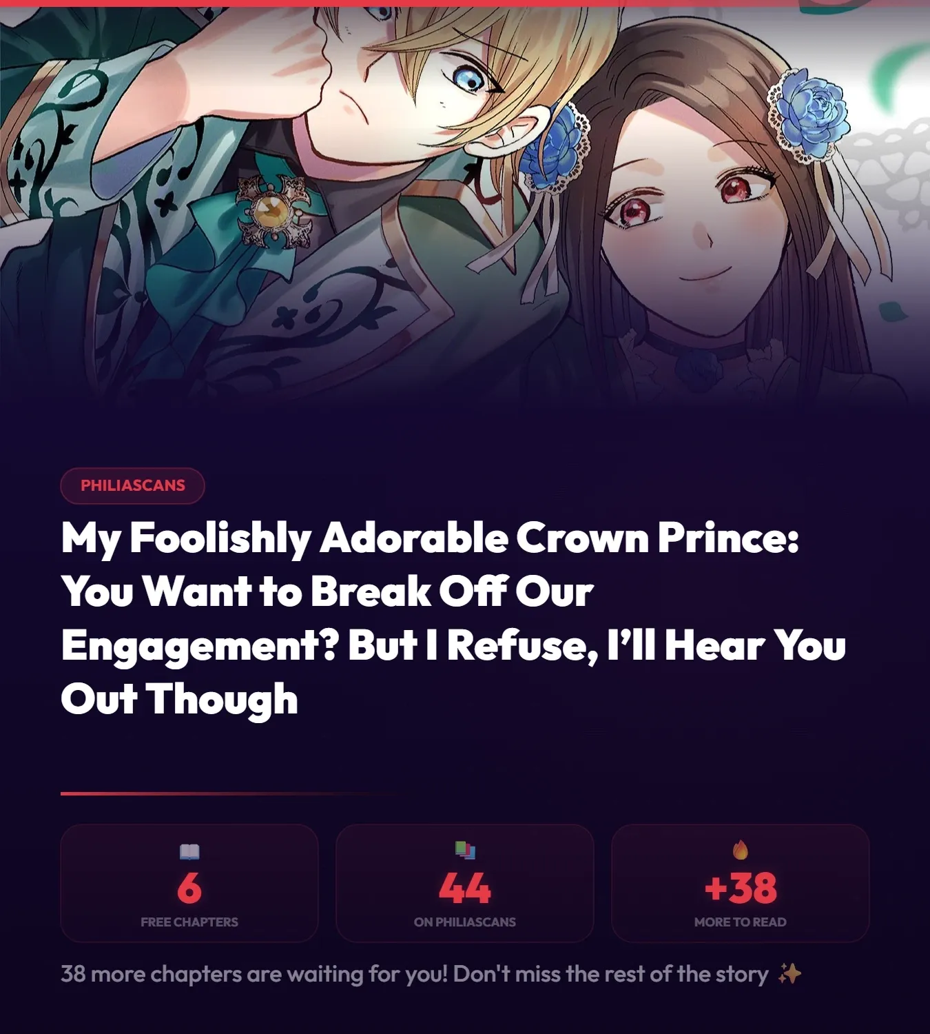 My Foolishly Adorable Crown Prince: You Want to Break Off Our Engagement? But I Refuse, I’ll Hear You Out Though Chapter 6 - page 1
