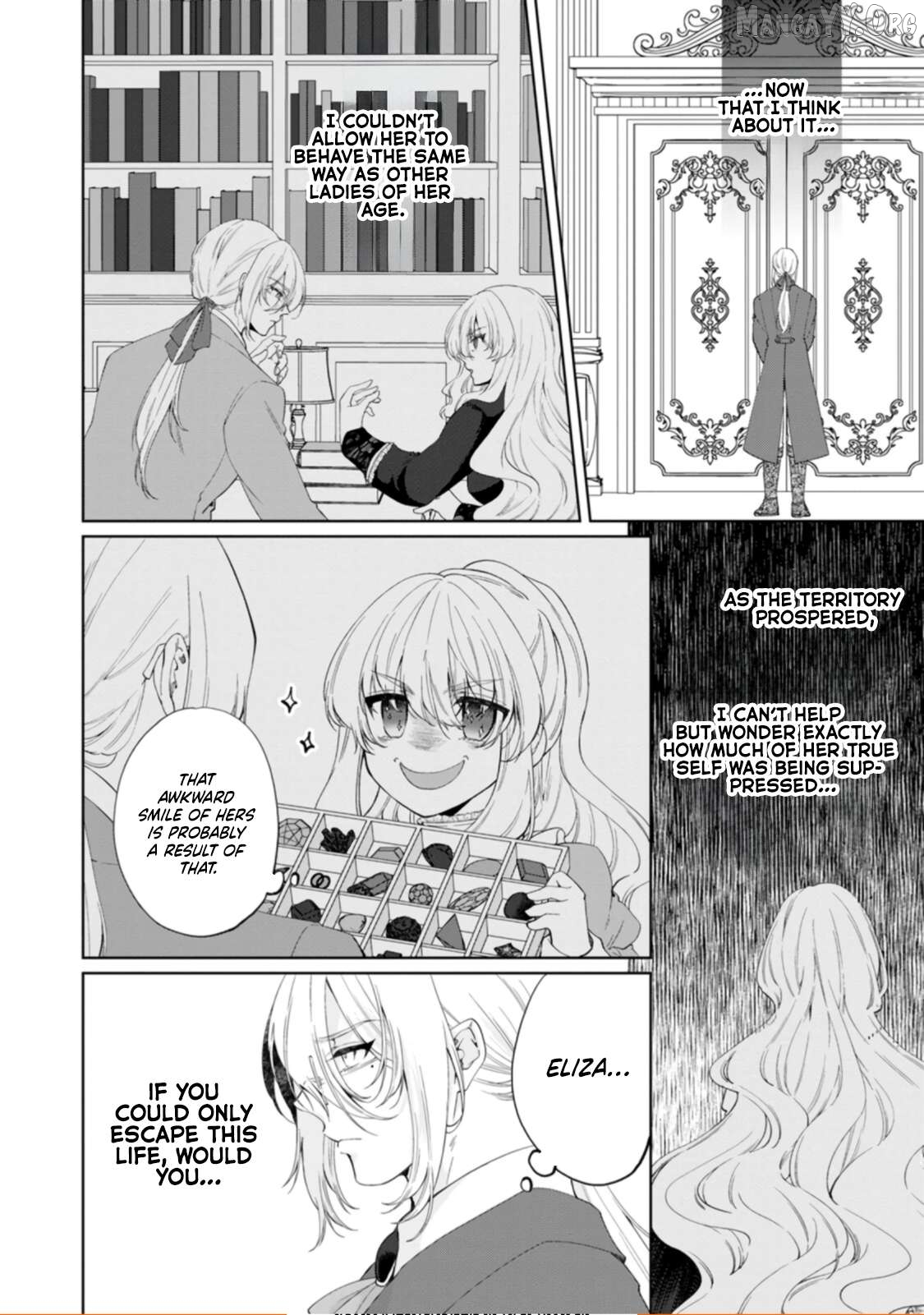 Akuyaku Reijo no Nariagari Ringoku de Hoseki no Seijo to Yobareru Made Chapter 3 - page 2