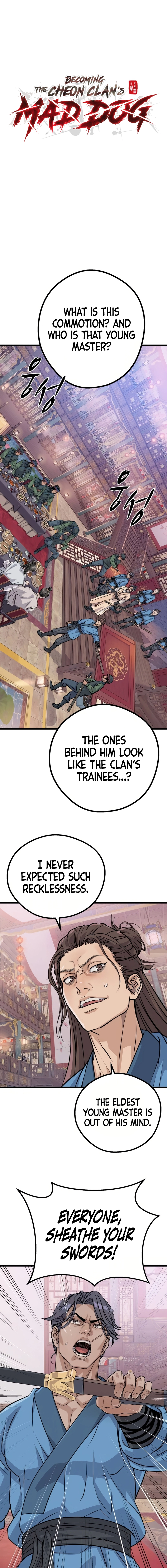 Becoming the Cheon Clan’s Mad Dog Chapter 12 - page 1