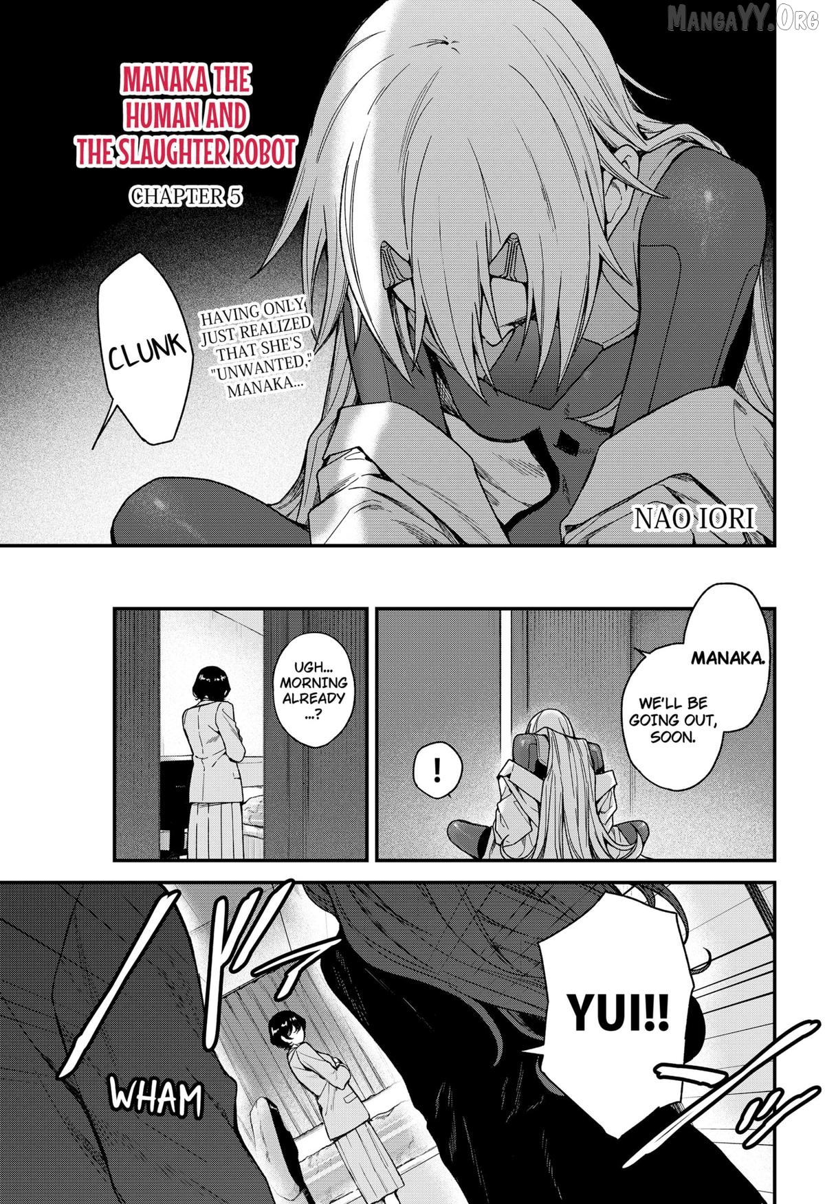 Manaka the Human and the Slaughter Robot Chapter 5 - page 1