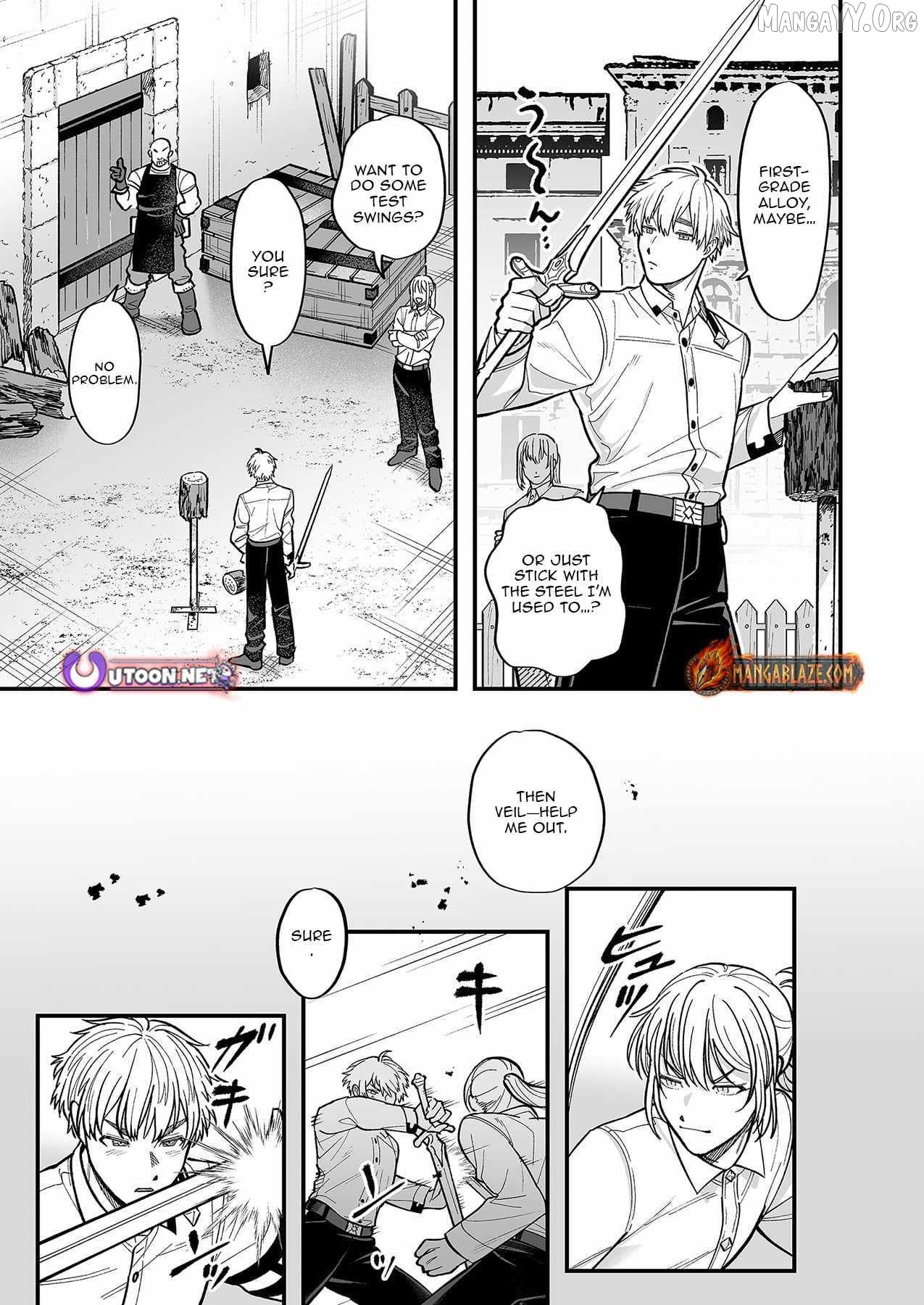 Haiiro no Ash ~Teikoku Kishidan wo Kubi ni Natta Ore wa Dungeon Toshi de Haiiro no Jinsei wo Hikkuri Kaesu~ Chapter 4 - page 10