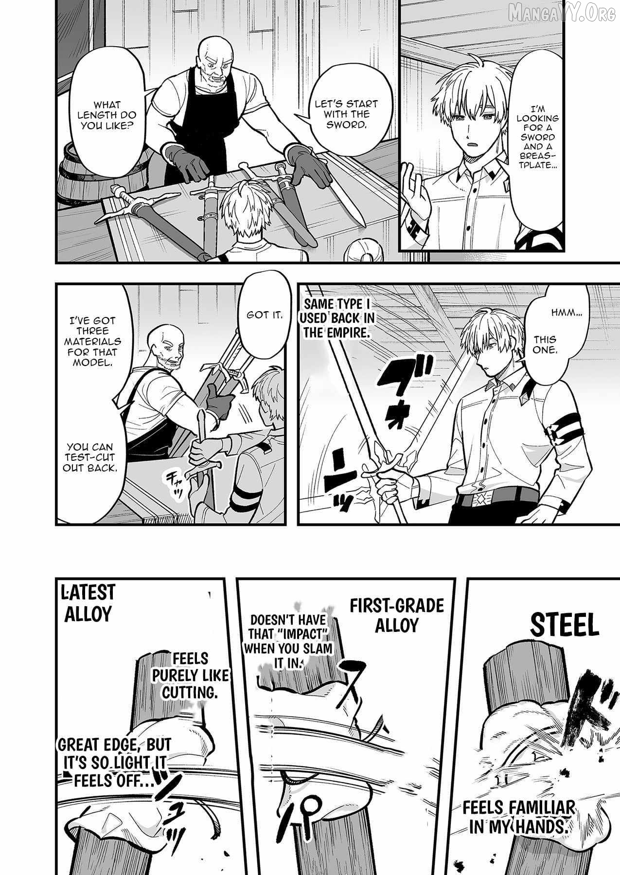 Haiiro no Ash ~Teikoku Kishidan wo Kubi ni Natta Ore wa Dungeon Toshi de Haiiro no Jinsei wo Hikkuri Kaesu~ Chapter 4 - page 9