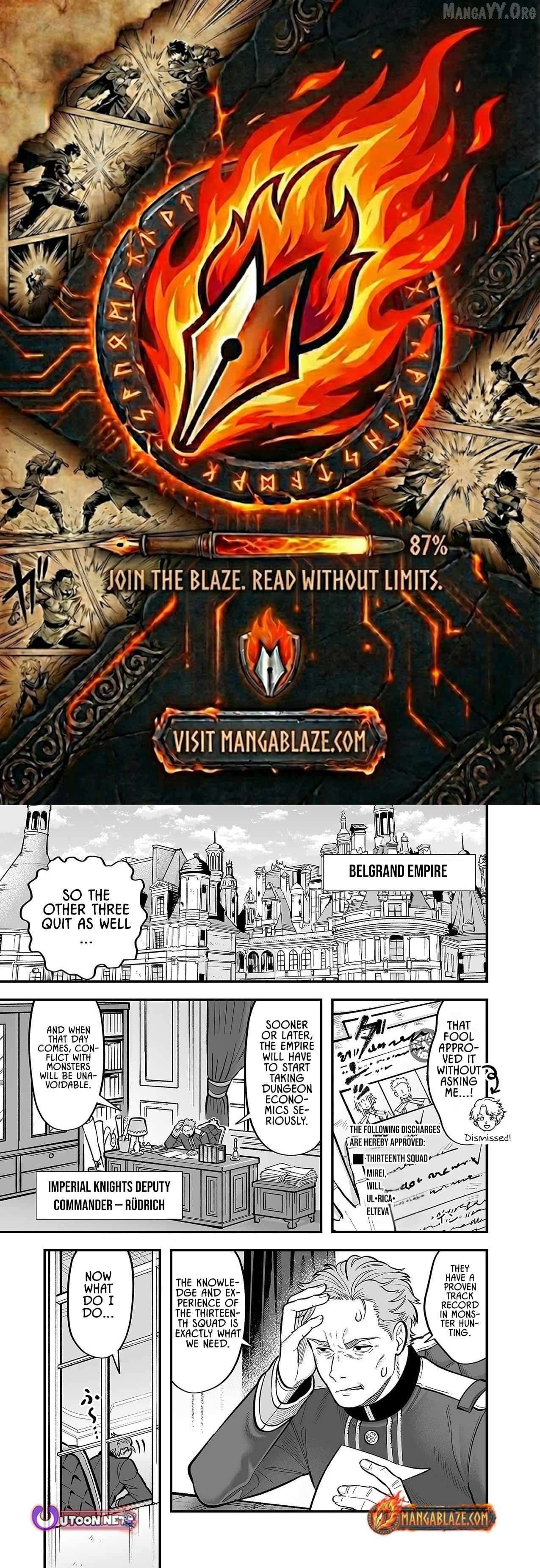 Haiiro no Ash ~Teikoku Kishidan wo Kubi ni Natta Ore wa Dungeon Toshi de Haiiro no Jinsei wo Hikkuri Kaesu~ Chapter 5 - page 1
