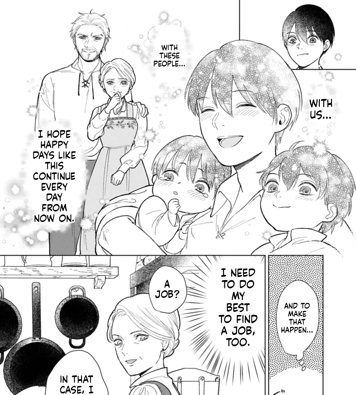 Ashita mo Ii Hi de Arimasu You ni.: Isekai de Atarashii Kazoku ga Dekimashita: San Kyoudai no Hokkori Gohan Nikki Chapter 2 - page 9