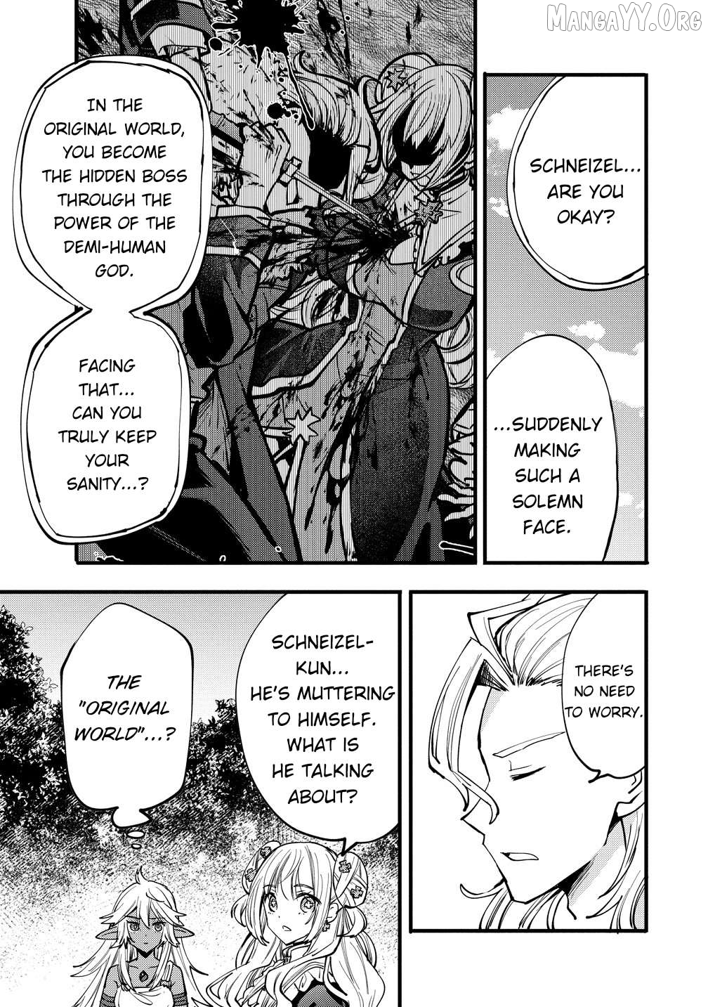 The strongest and worst secret boss, aim to avoid the destruction flag together with the reincarnated person Chapter 10 - page 3