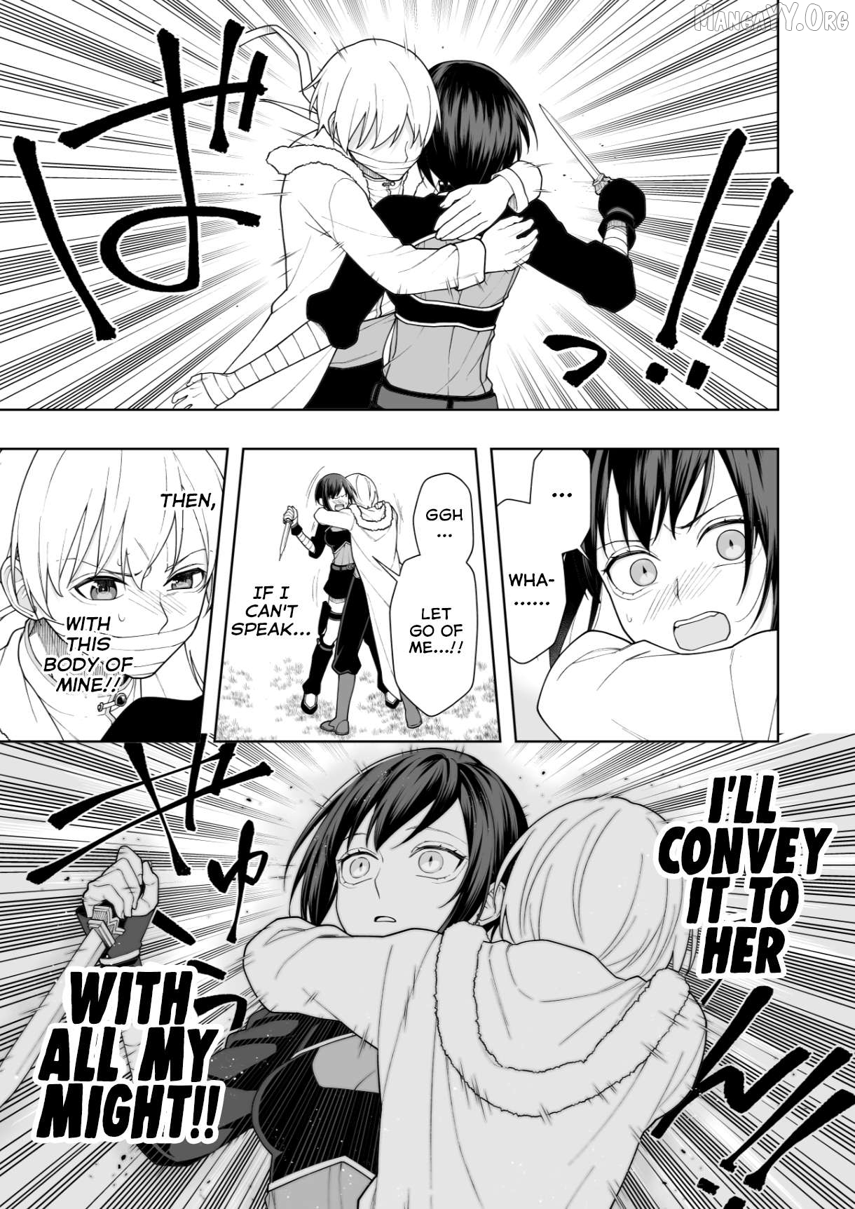 The king is about to be assassinated by an assassin, whilst the guards come in to rescue. Chapter 2 - page 3