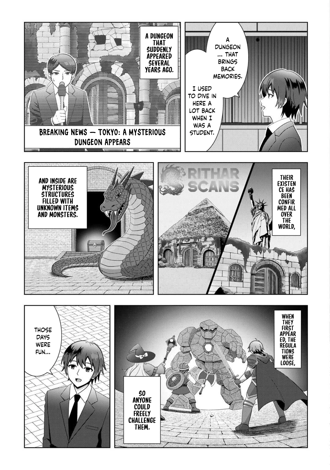 I Was Just Doing Overtime Service At The Dungeon, But I Ended Up Pretending To Be A Wandering S-Rank Explorer Chapter 1 - page 7