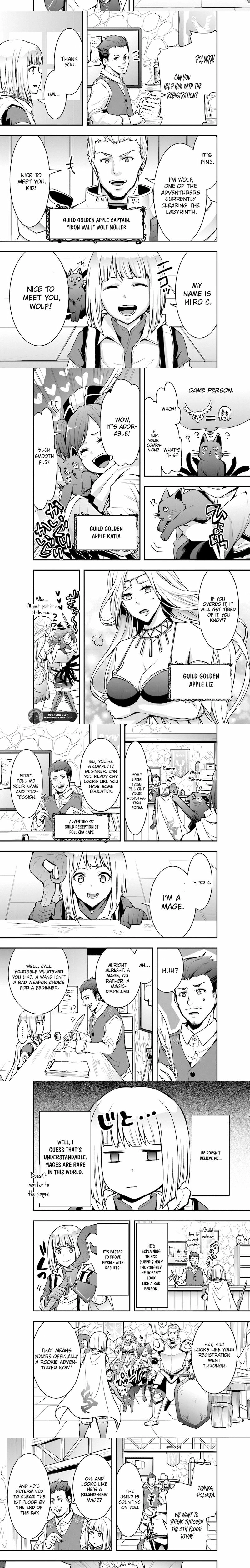 Sono Bouken-sha, Toriatsukai chuui. ~Shoutai wa Muteki no Geboku-tachi wo Suberu Isekai Saikyou no Madou-ou~ Chapter 2 - page 4