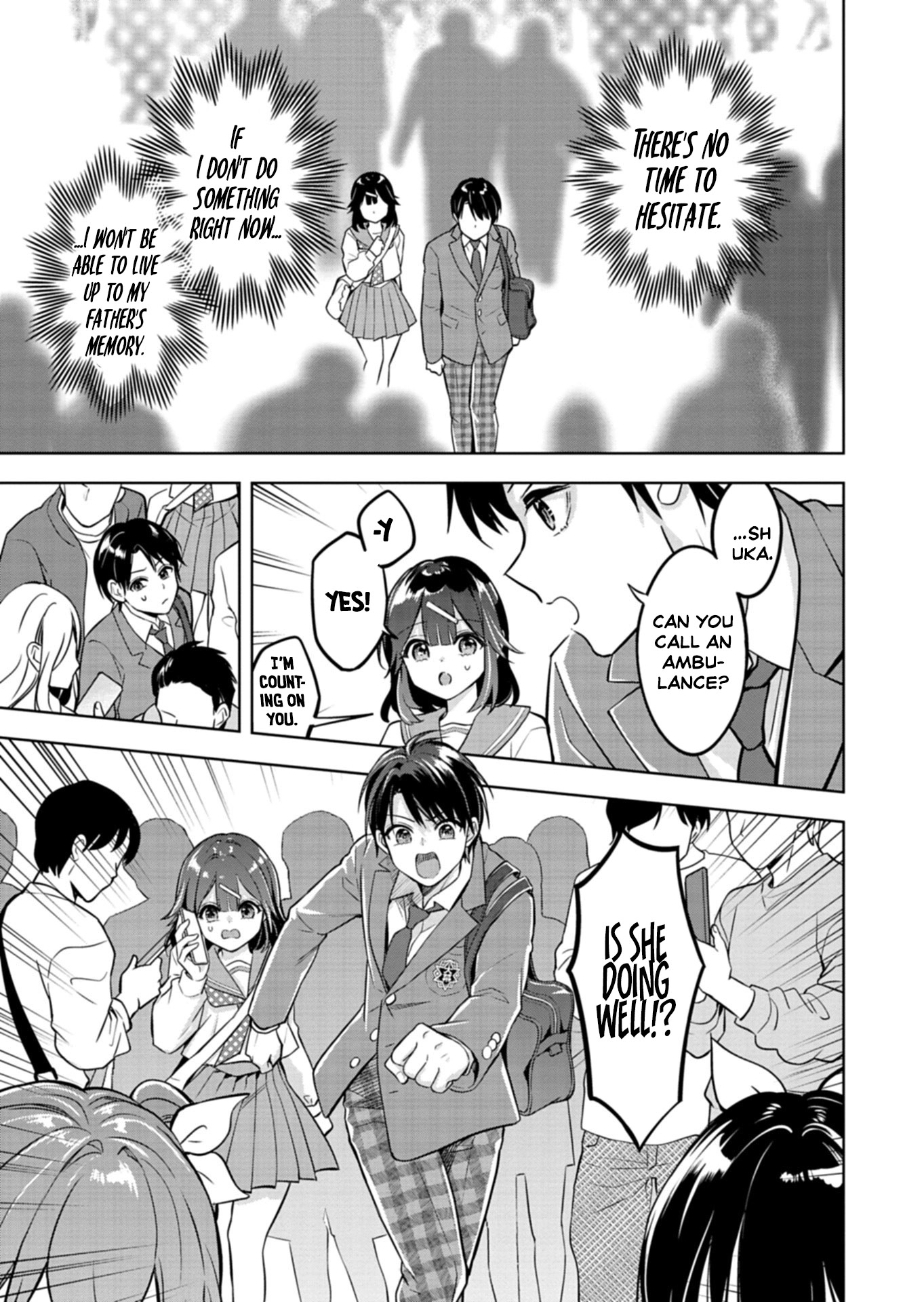 For saving an elderly collapsed women, I got to date her beautiful twin daughters Chapter 1 - page 13