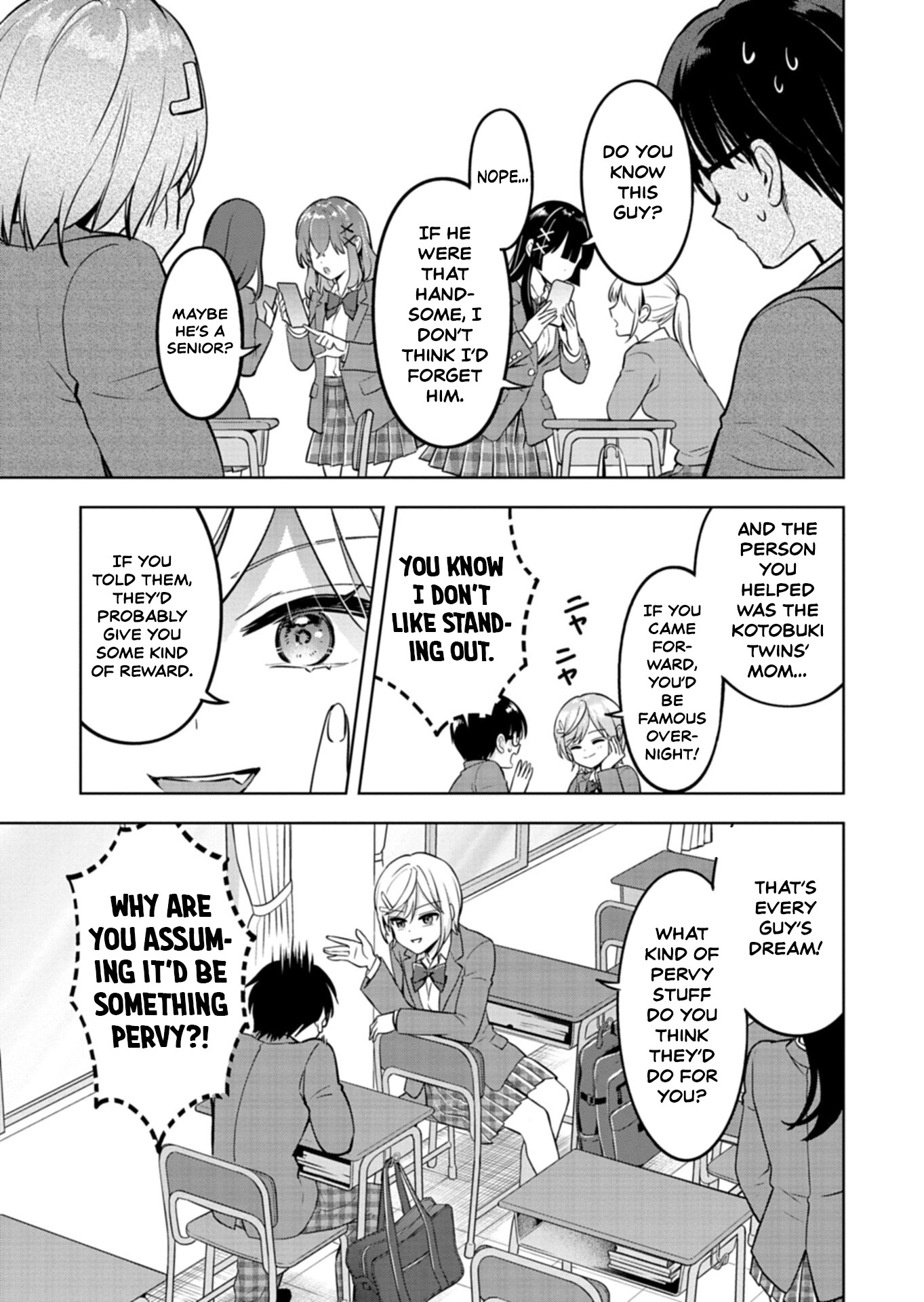 For saving an elderly collapsed women, I got to date her beautiful twin daughters Chapter 1 - page 25
