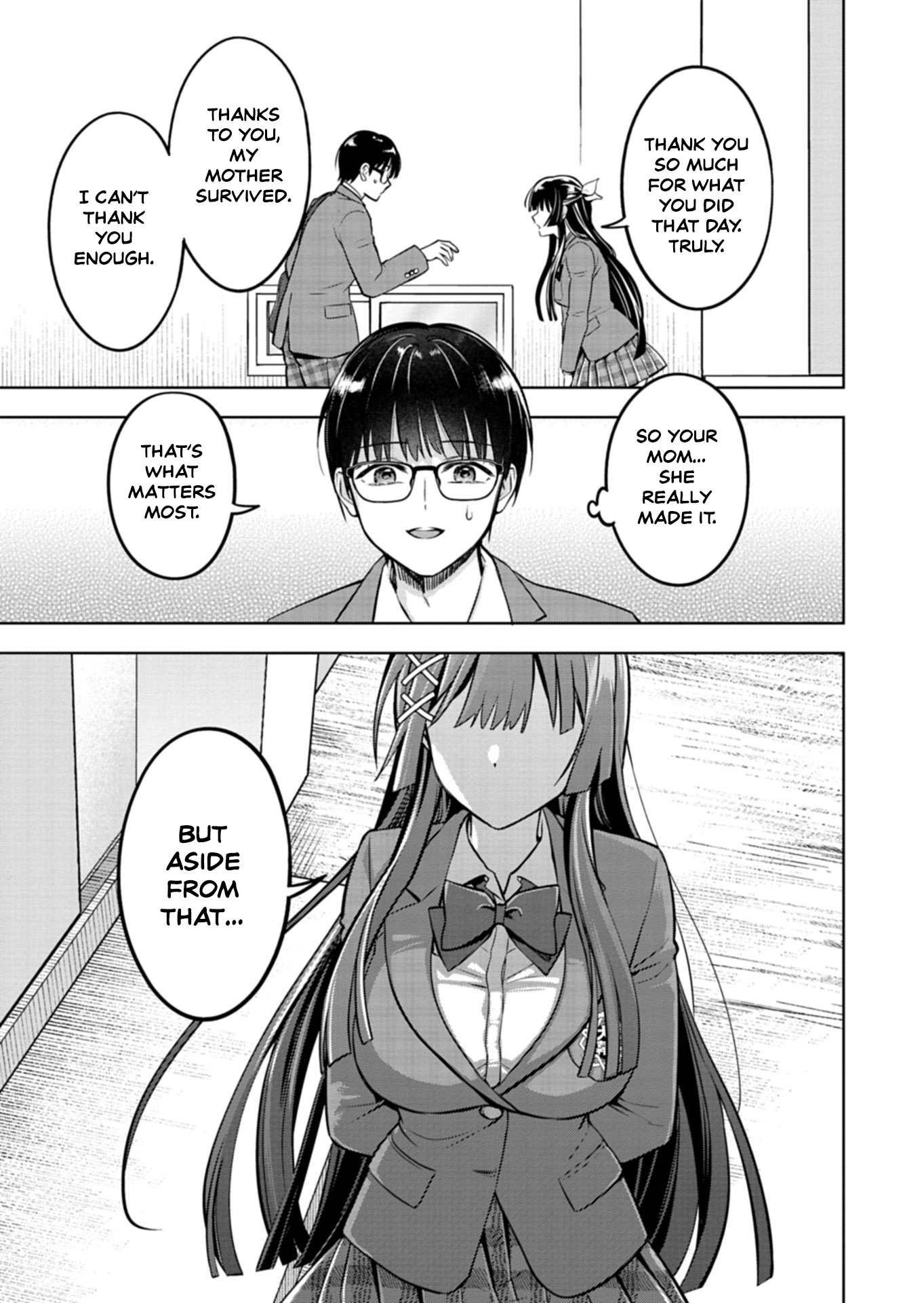 For saving an elderly collapsed women, I got to date her beautiful twin daughters Chapter 1 - page 35