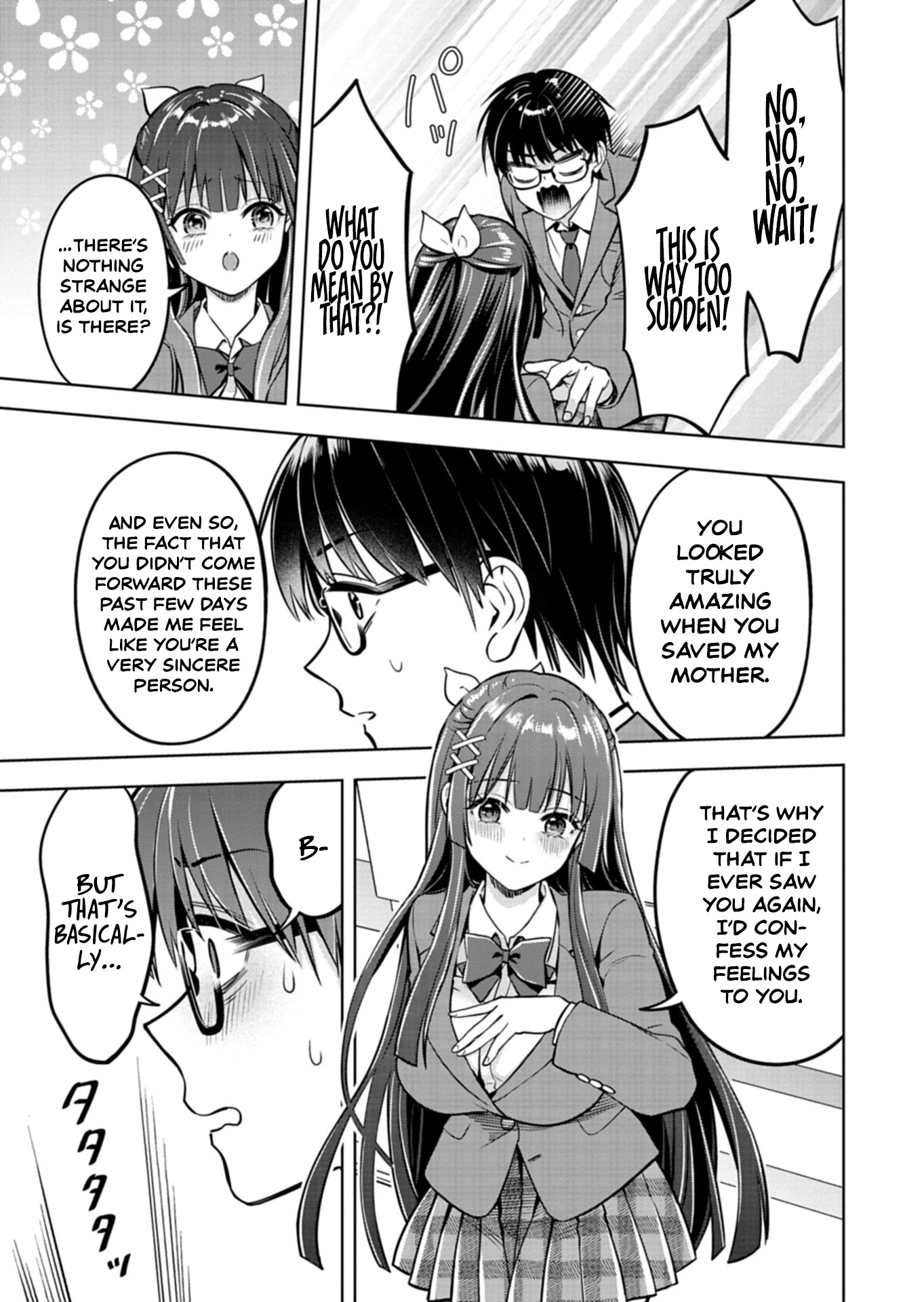 For saving an elderly collapsed women, I got to date her beautiful twin daughters Chapter 1 - page 37