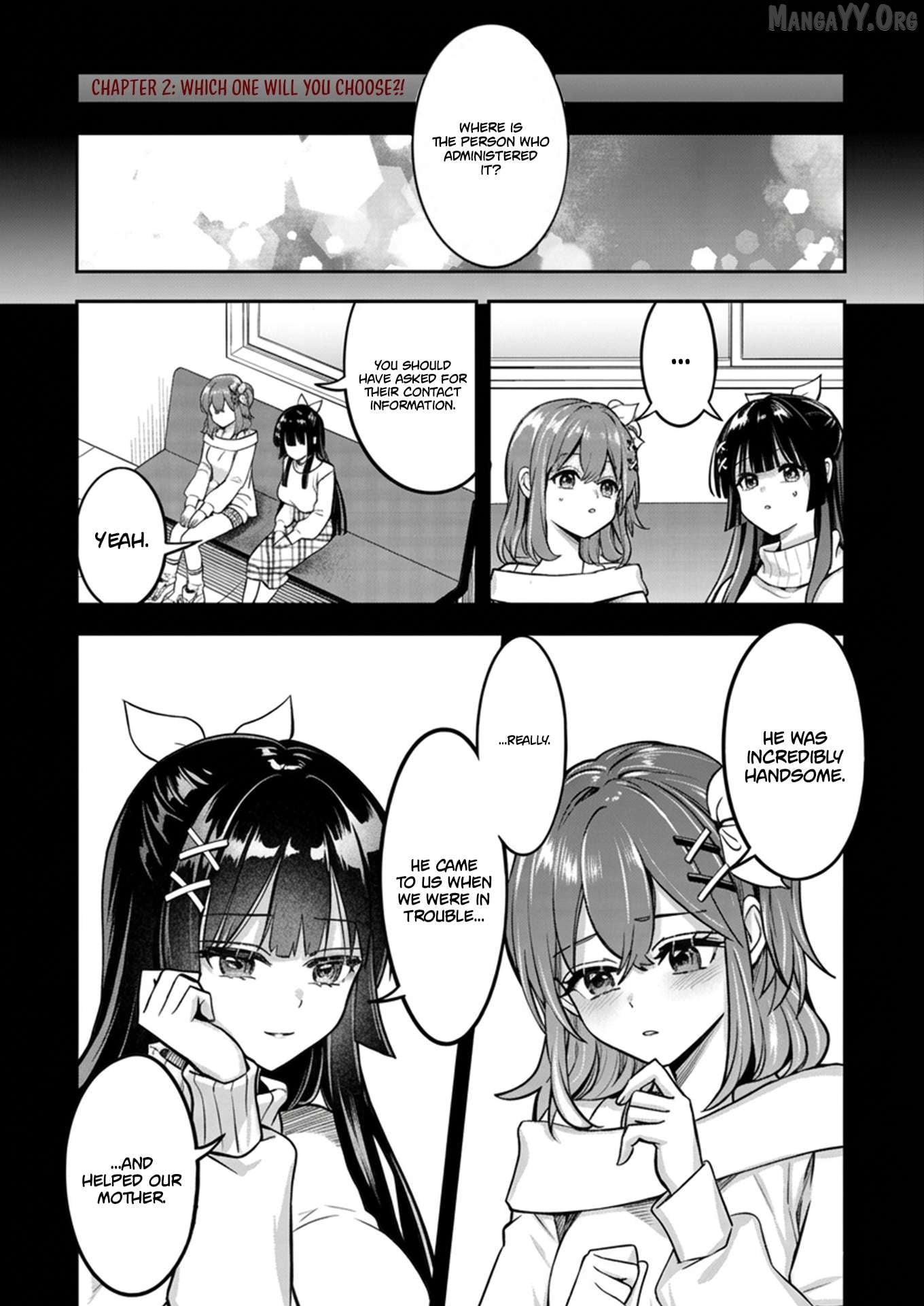 For saving an elderly collapsed women, I got to date her beautiful twin daughters Chapter 2.1 - page 2