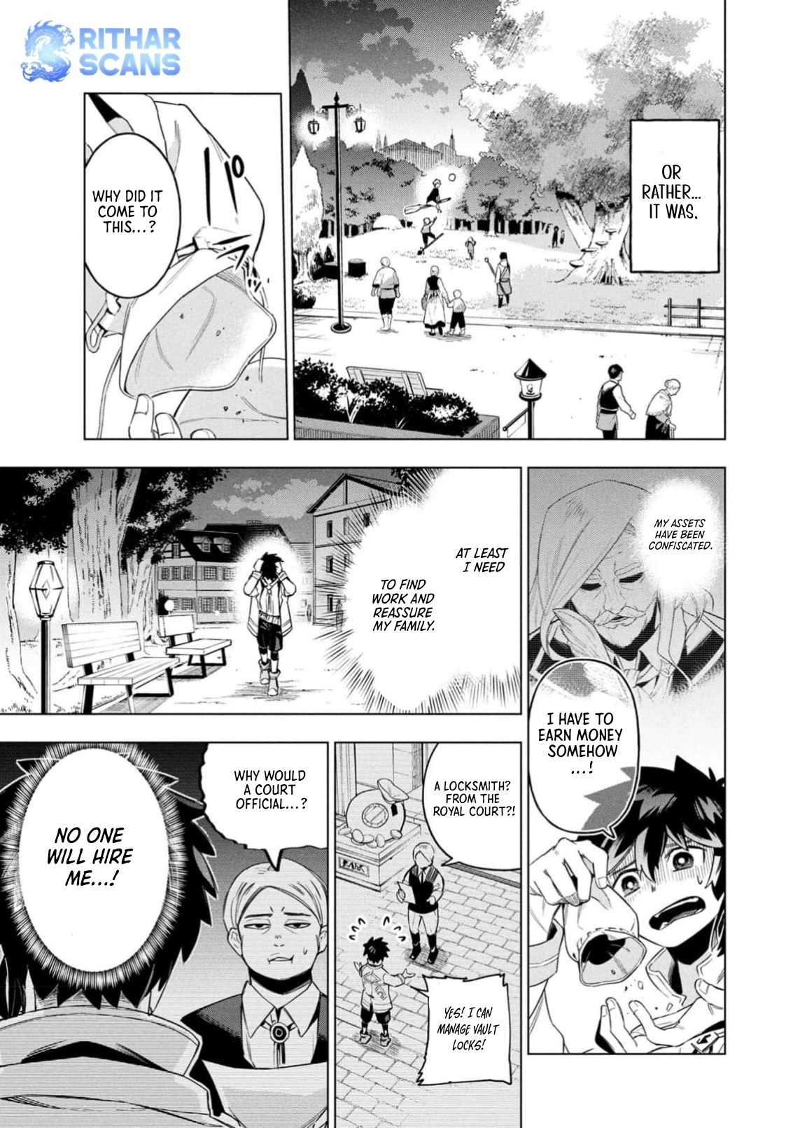 Kyuutei Kagishi, (Time Stop - Lock) to (Bunshibunkai - Release) no Noryoku wo Kakushiteitara Tsuihousareru Chapter 1 - page 12