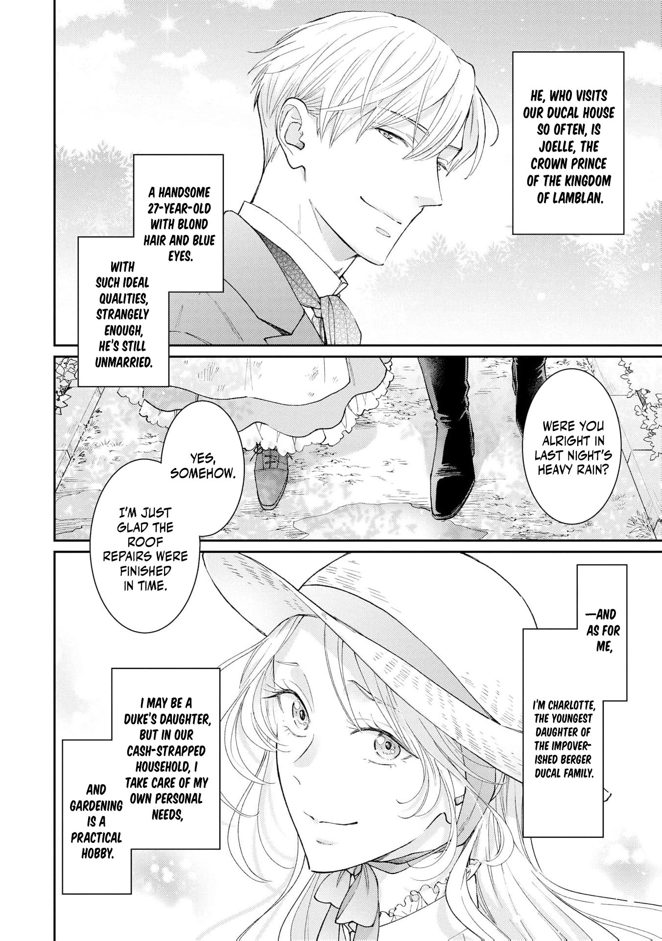 The Scheming Crown Prince's Loving Encirclement – The Duke's Daughter Looking for Marriage Can't Escape! Chapter 1 - page 9