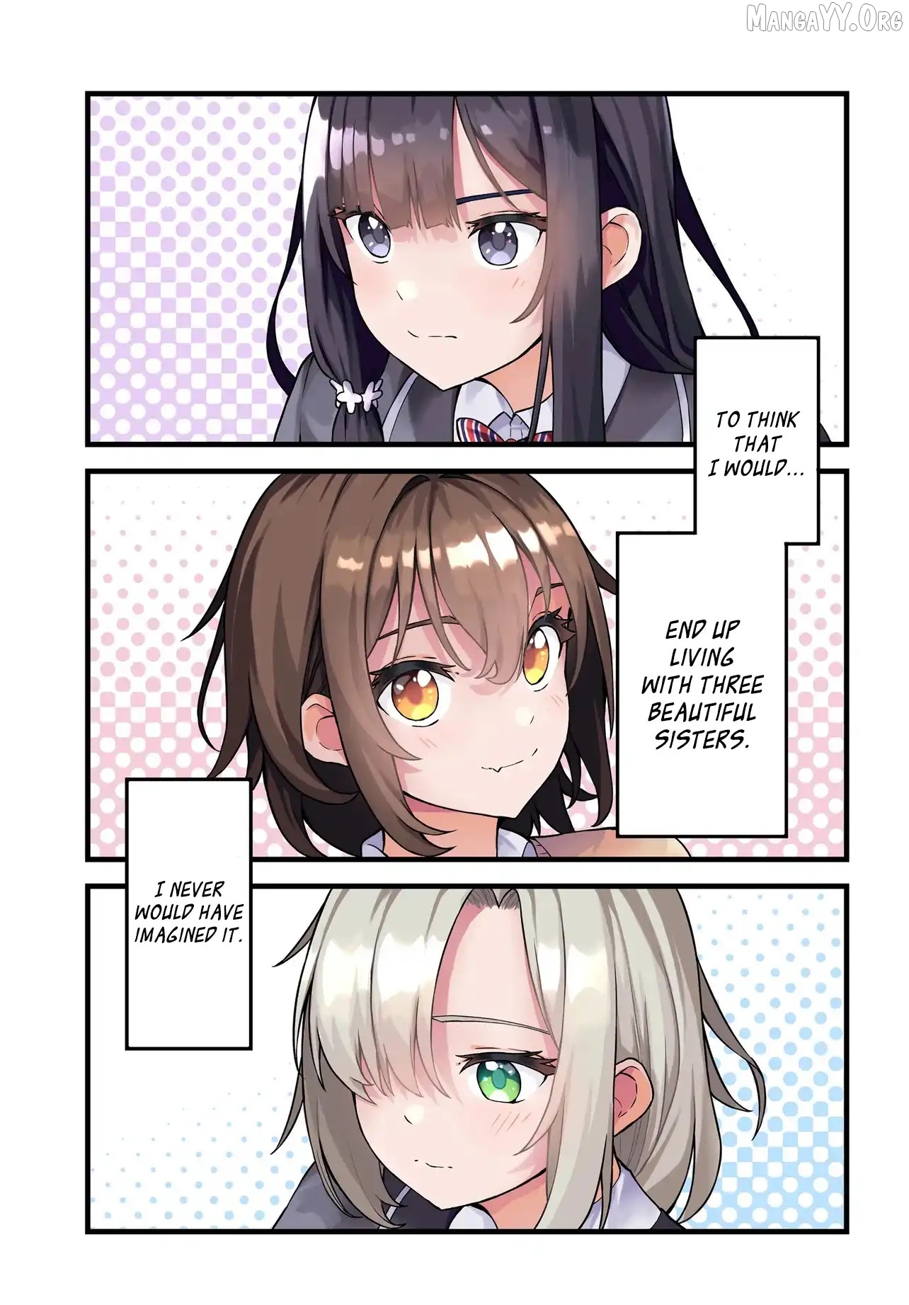 Tensai Bishoujo Sanshimai wa Isourou ni Dake Choro Kawaii Chapter 1.1 - page 2