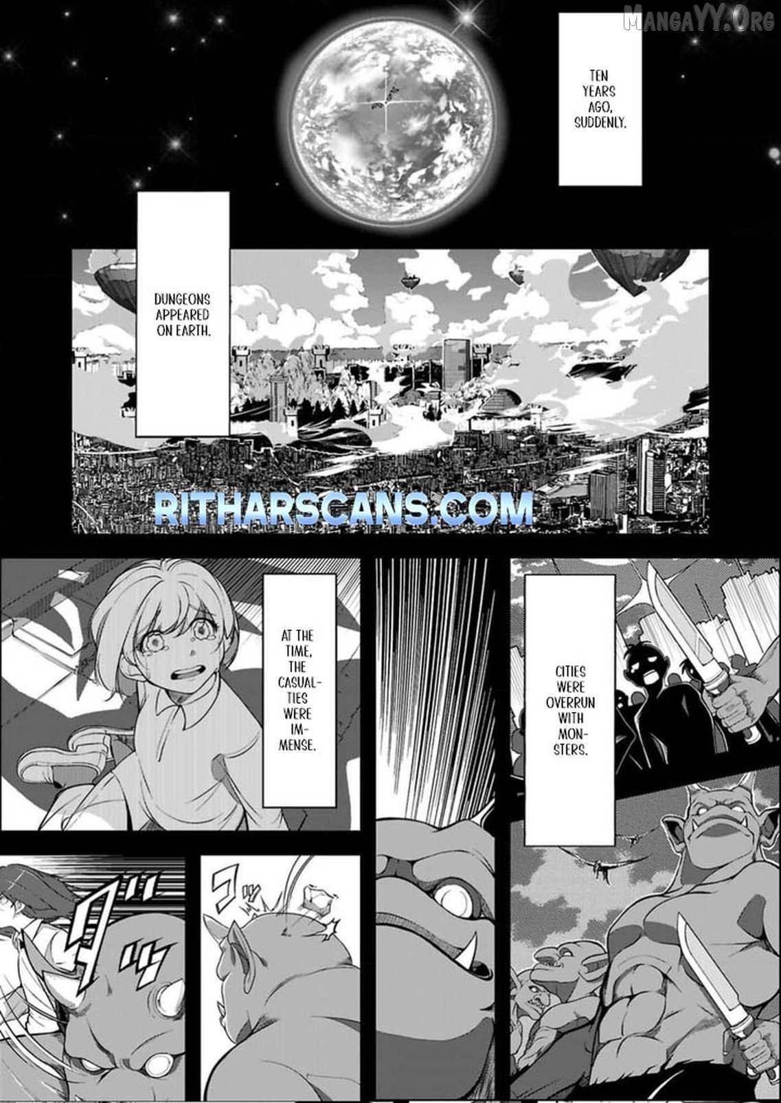 When Dungeons Appeared on Earth, Only I Gained Access to Another World: With a Unique Job System and My Cat Turned Divine Beast, I Dominate Both Worlds Chapter 1 - page 3
