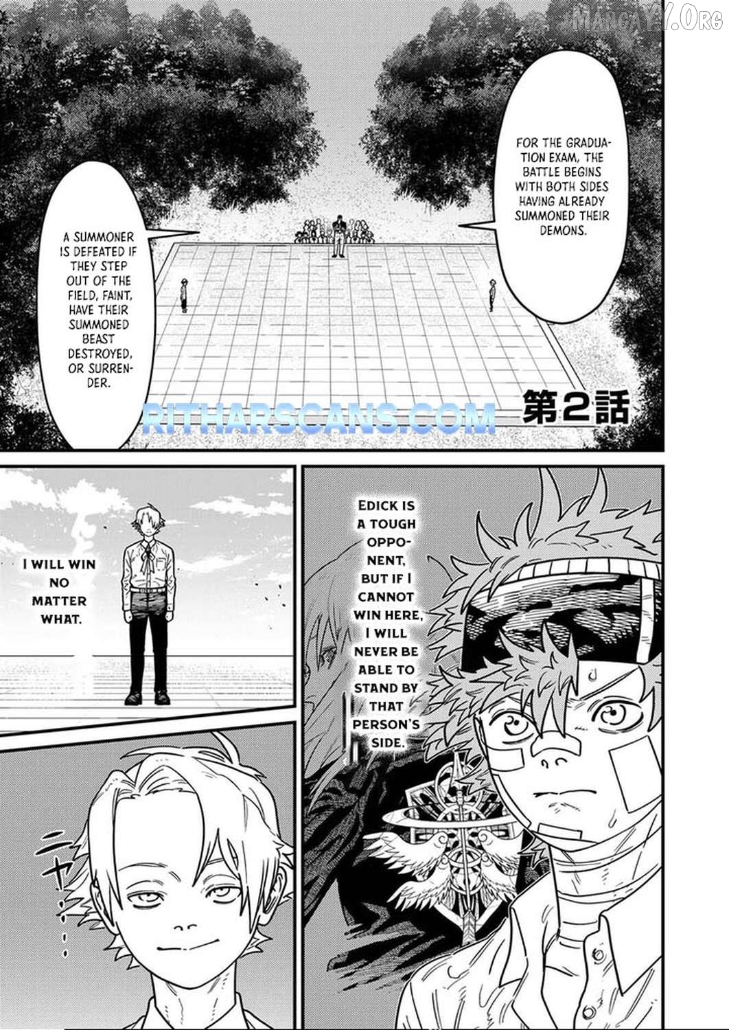 How a Bottom-Tier Summoner Scorned as 'Unable to Summon Even Small Fry' Using a 3cm Diameter Summoning Circle Limit Ring Chapter 2 - page 1