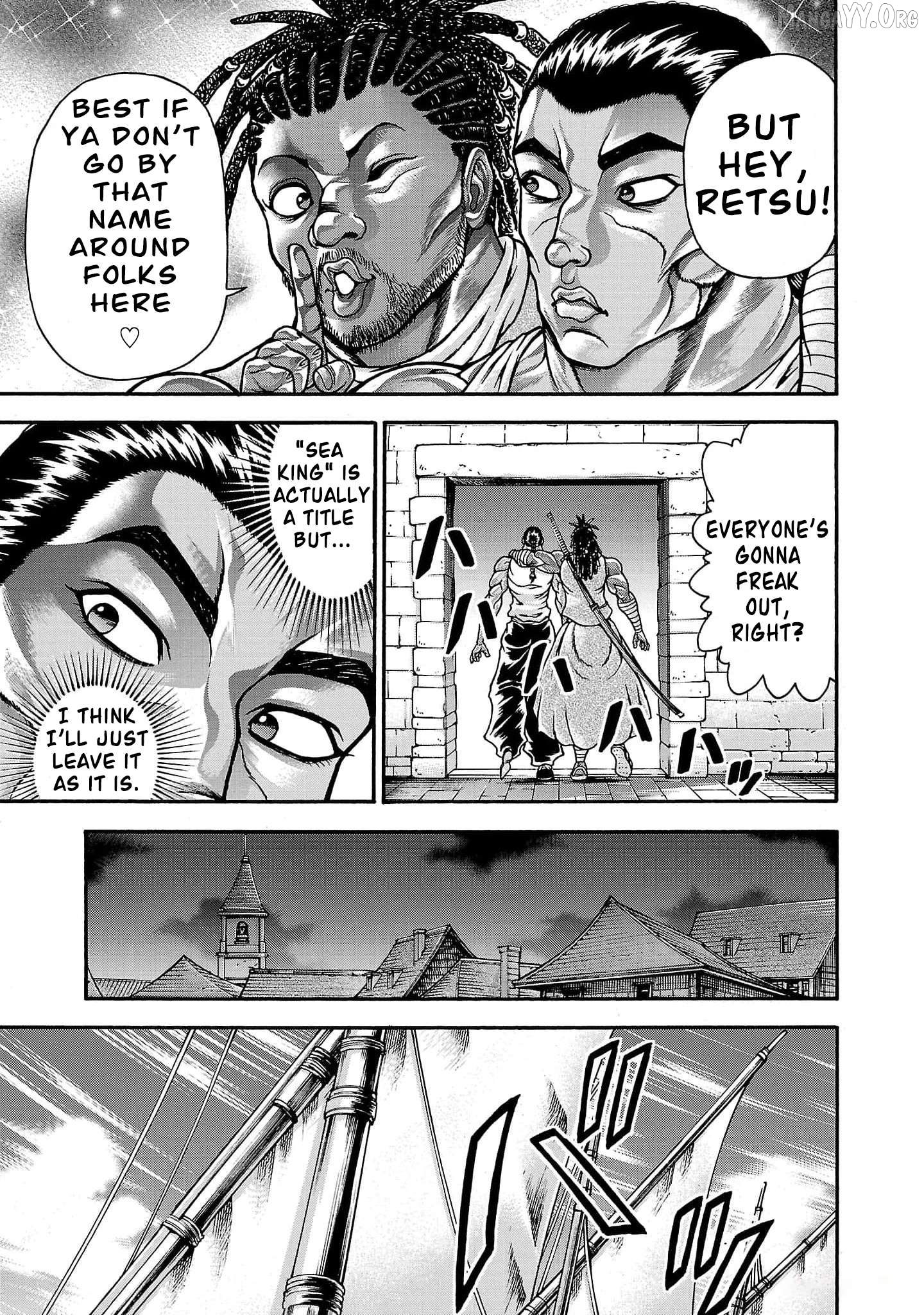 Baki Gaiden – Retsu Kaioh Isekai Tensei Shitemo Ikkō Kamawan! Chapter 66 - page 7