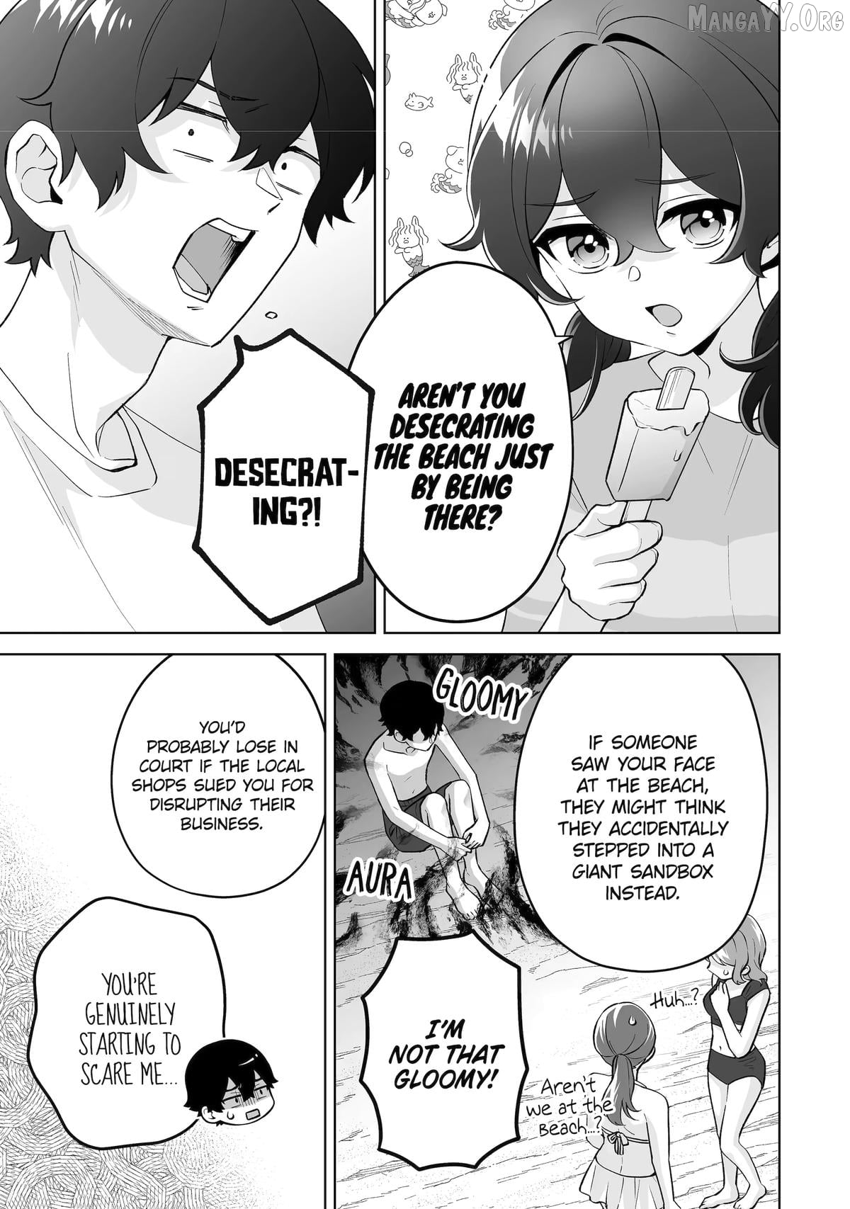 Please Leave Me Alone (For Some Reason, She Wants to Change a Lone Wolf's Helpless High School Life.) Chapter 35 - page 9
