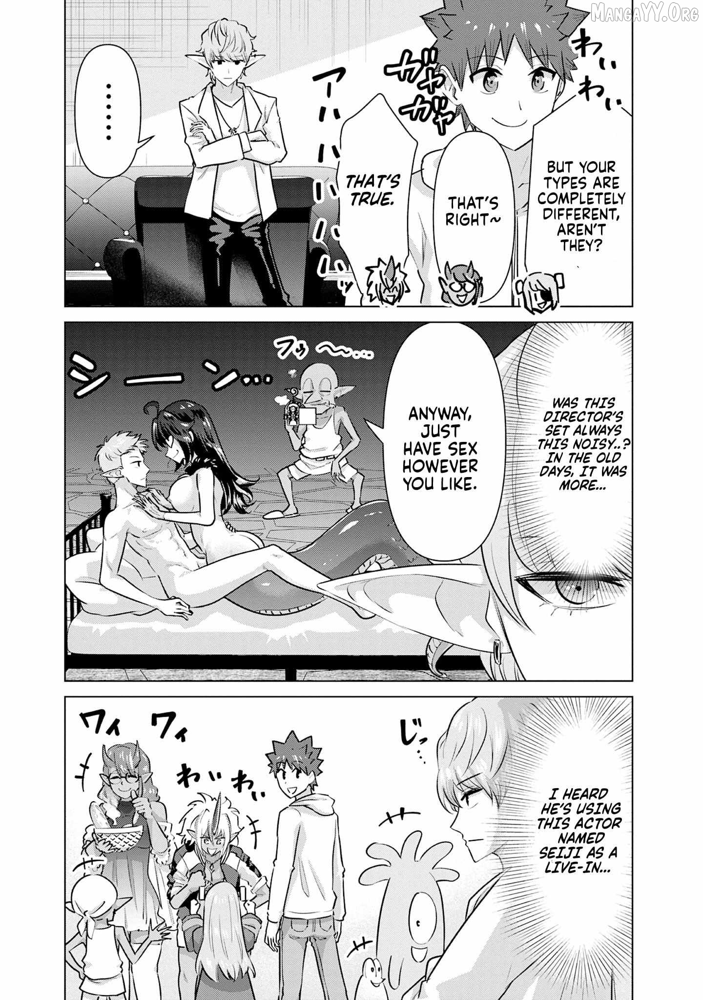 Isekai Pornstar ~Shiru danyuu ga isekai tensei shite ero chishiki furu katsuyo de musou danyuu ni naru hanashi ~ Chapter 47 - page 10