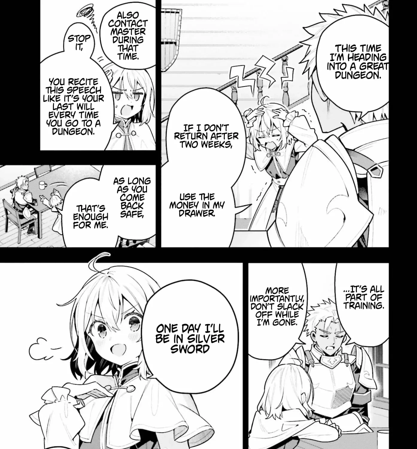 I’m the guild receptionist, but since I don’t want to work overtime, I think I’ll just solo the boss Chapter 47.2 - page 4