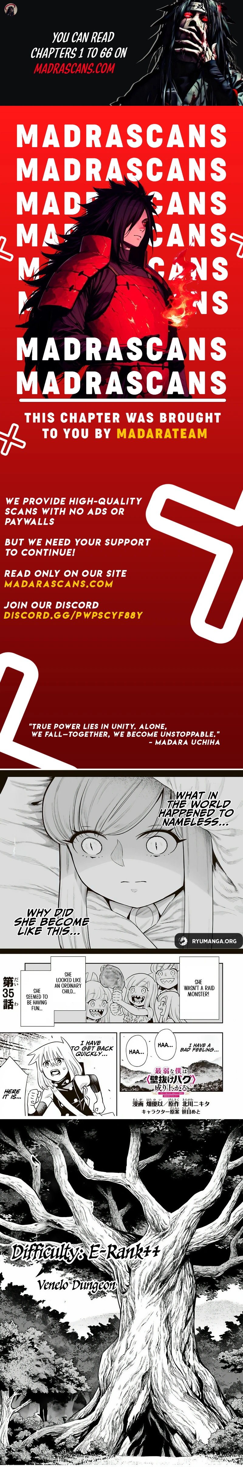 Saijaku na Boku wa "Kabenuke Bugs" de Nariagaru ~Kabe wo Surinuketara, Shokai Clear Houshuu wo Mugen Kaishuu Dekimashita!~ Chapter 35 - page 1