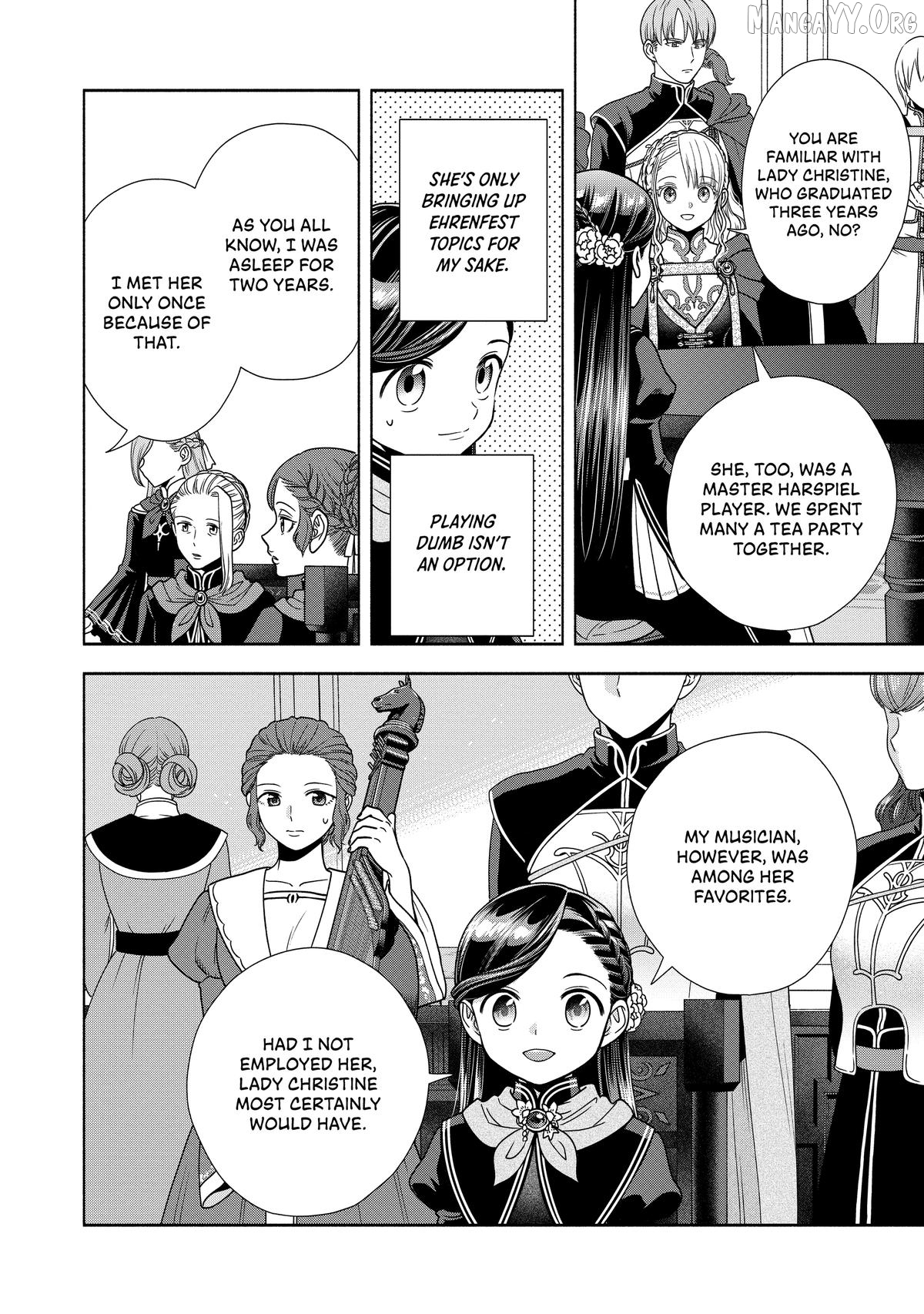 Honzuki No Gekokujou ~Shisho Ni Naru Tame Ni Wa Shudan Wo Erandeiraremasen~ Dai 4-Bu 「 Kizokuin No Toshokan Wo Sukuitai!」 Chapter 24 - page 4