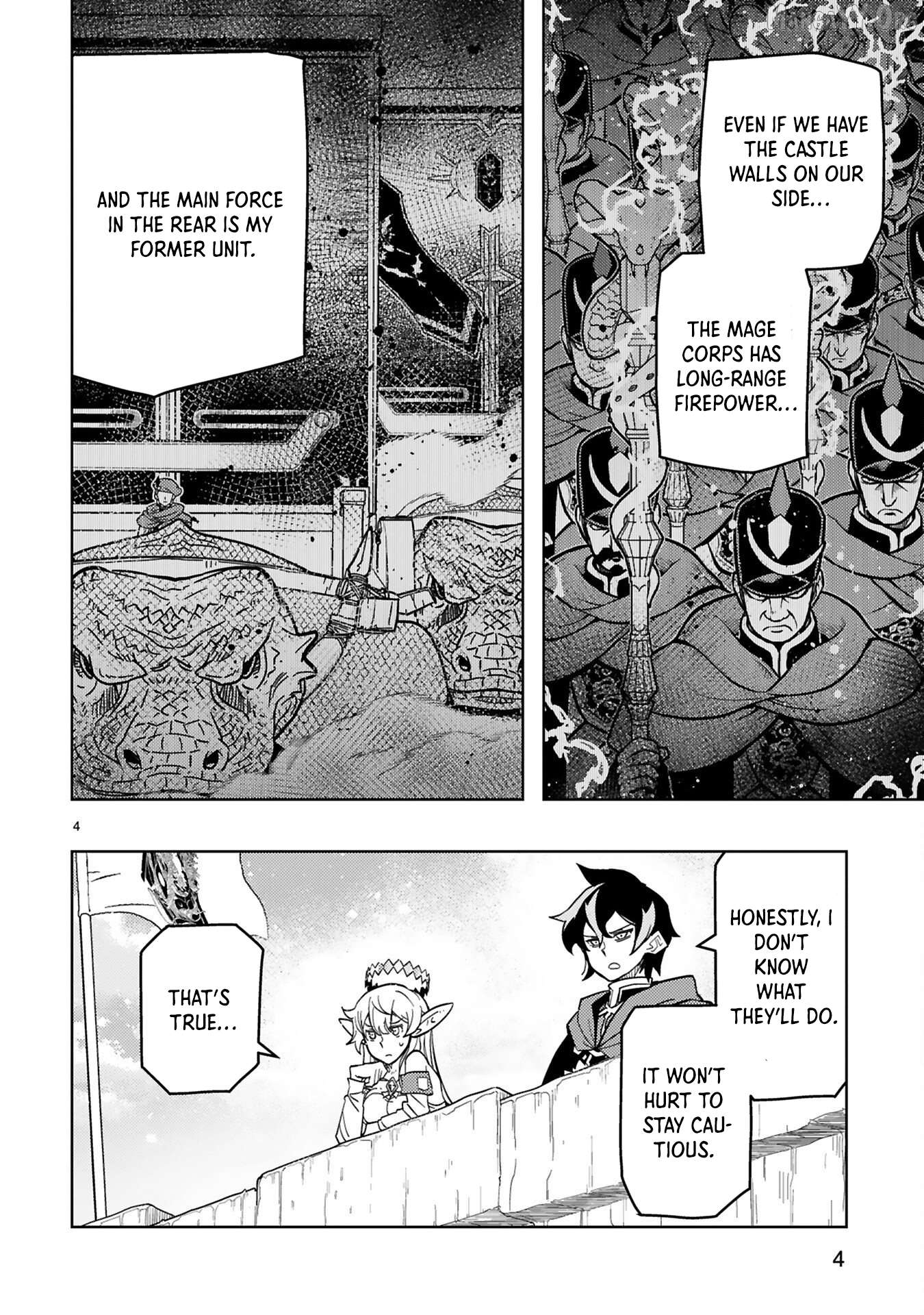 Shokei Sareta Saikyou no Gunnyou Majutsushi, Haisenkoku no Elf Hime to Kokka Saikensu ~ Sokoku yo Jama Suru no wa Kattedaga, Sono Majutsu Tsukutta no Ore na Node Kikanai ga? ~ Chapter 7 - page 4