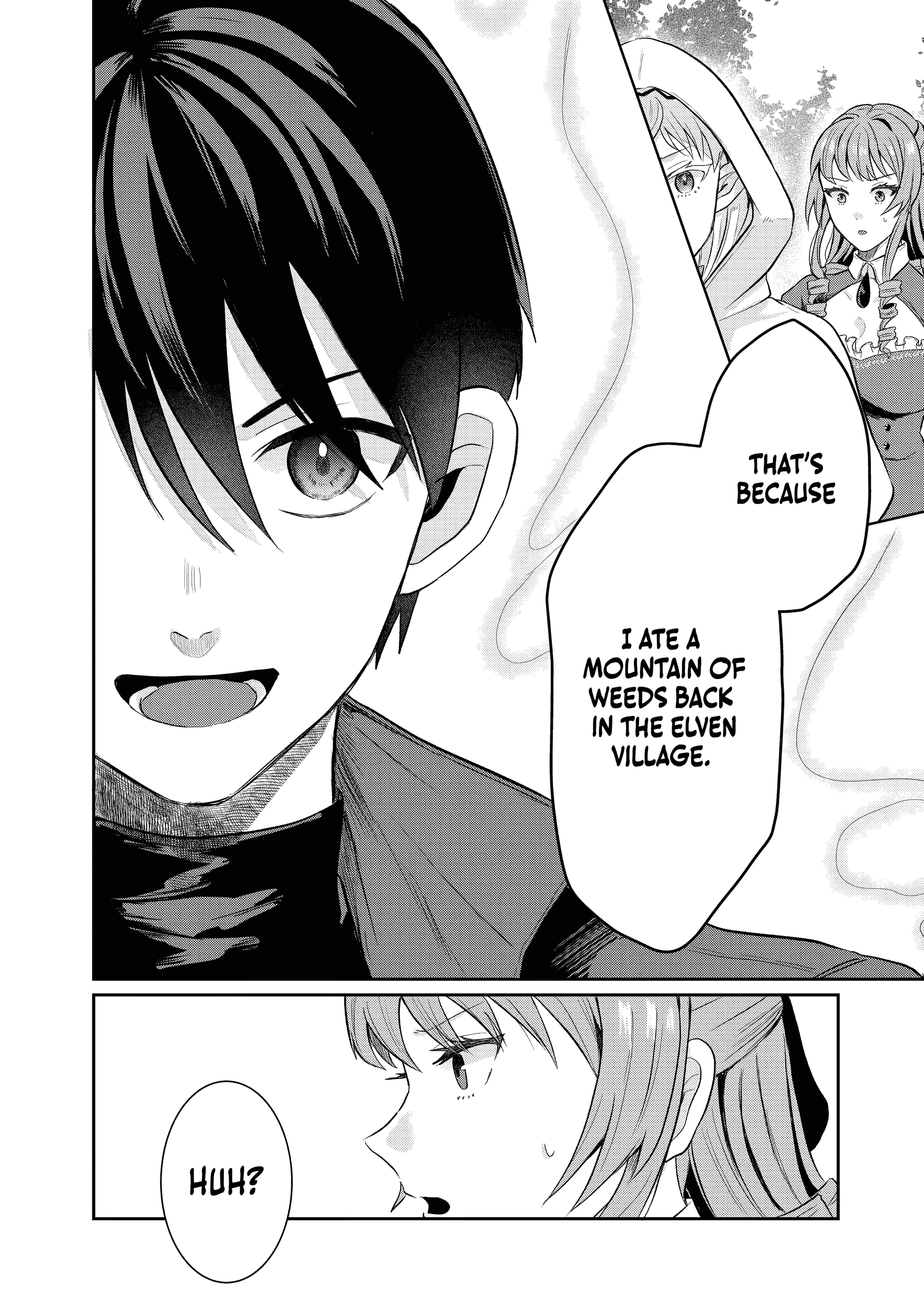 "Sono Hen no Kusa demo Kuttoke" to Tsuihou Sareta Munou Skill [Shokubutsugui] Mochi Tenseisha, Elf no Sato de Maboroshi no Shokubutsu o Tabete Musou Suru Chapter 15 - page 9