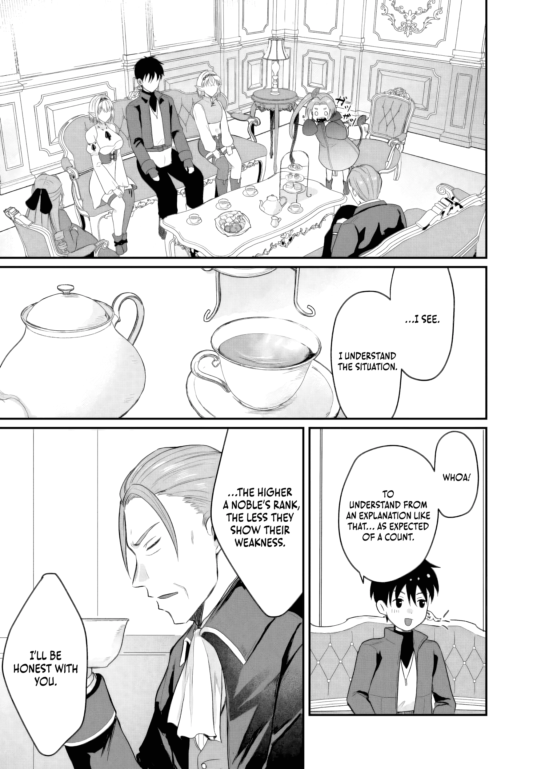 "Sono Hen no Kusa demo Kuttoke" to Tsuihou Sareta Munou Skill [Shokubutsugui] Mochi Tenseisha, Elf no Sato de Maboroshi no Shokubutsu o Tabete Musou Suru Chapter 17 - page 4