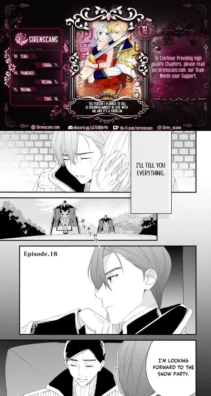 The Person I Planned to Kill Is Overwhelmingly in Love With Me and It’s a Problem Chapter 18 - page 1