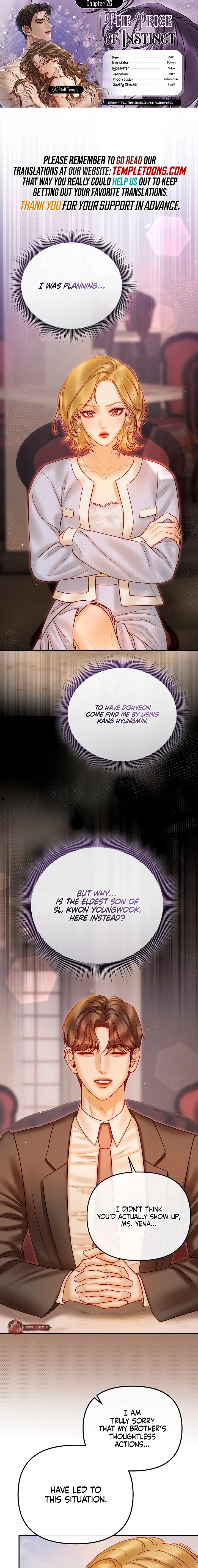 The Price of Instinct Chapter 26 - page 1