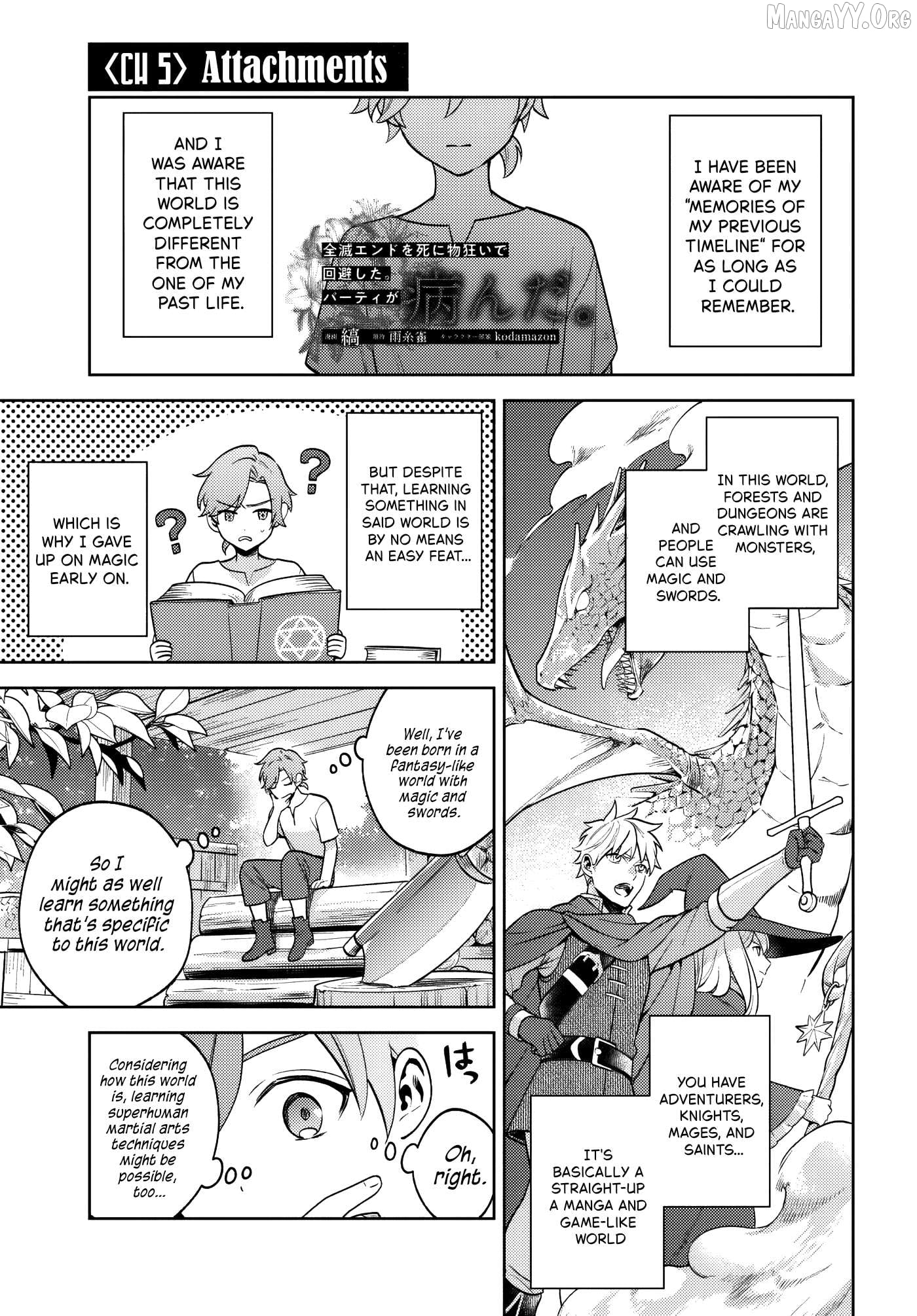 Zenmetsu End o Shi ni Monogurui de Kaihi shita. Party ga Yanda. Chapter 5 - page 2