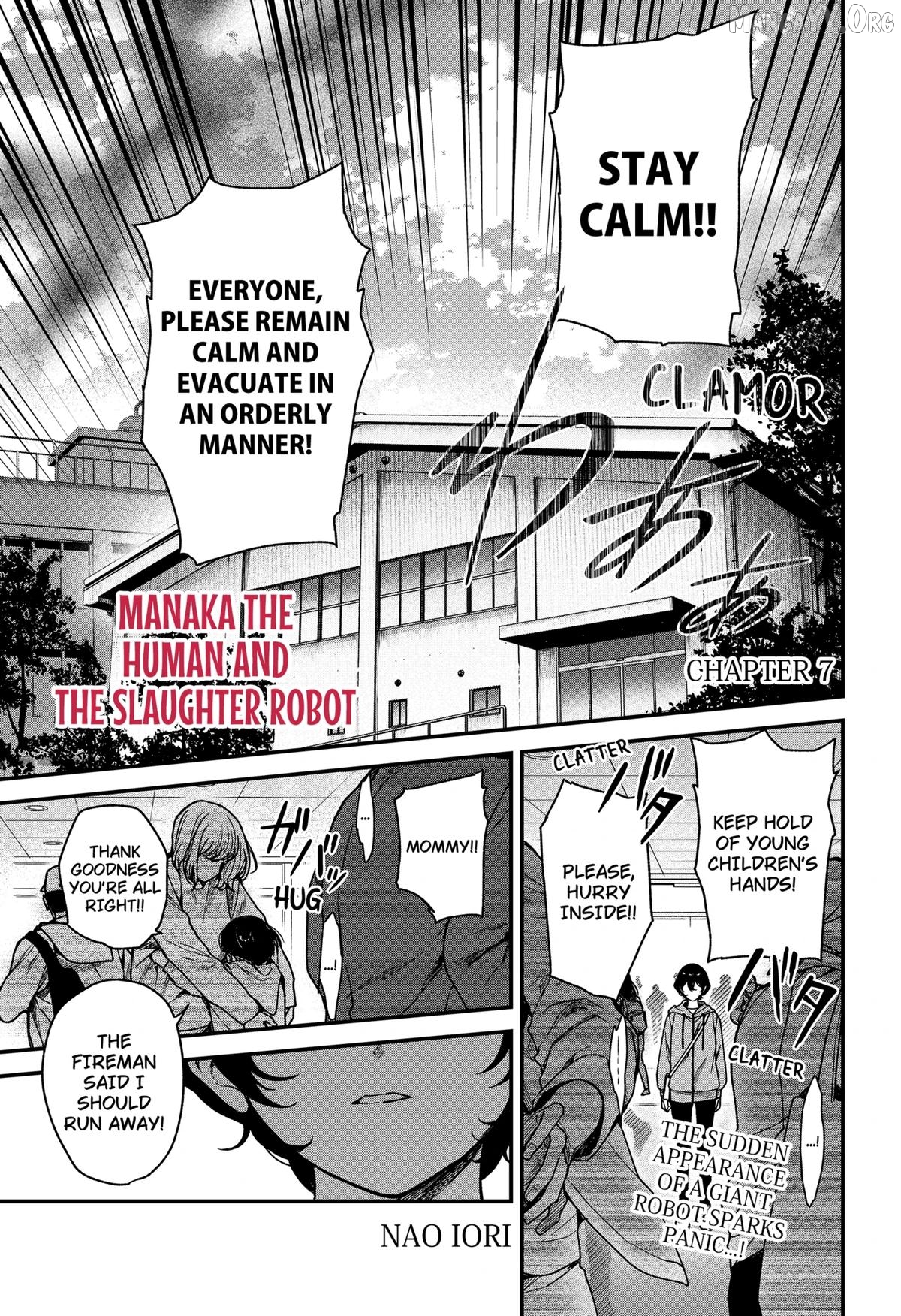 Manaka the Human and the Slaughter Robot Chapter 7 - page 1