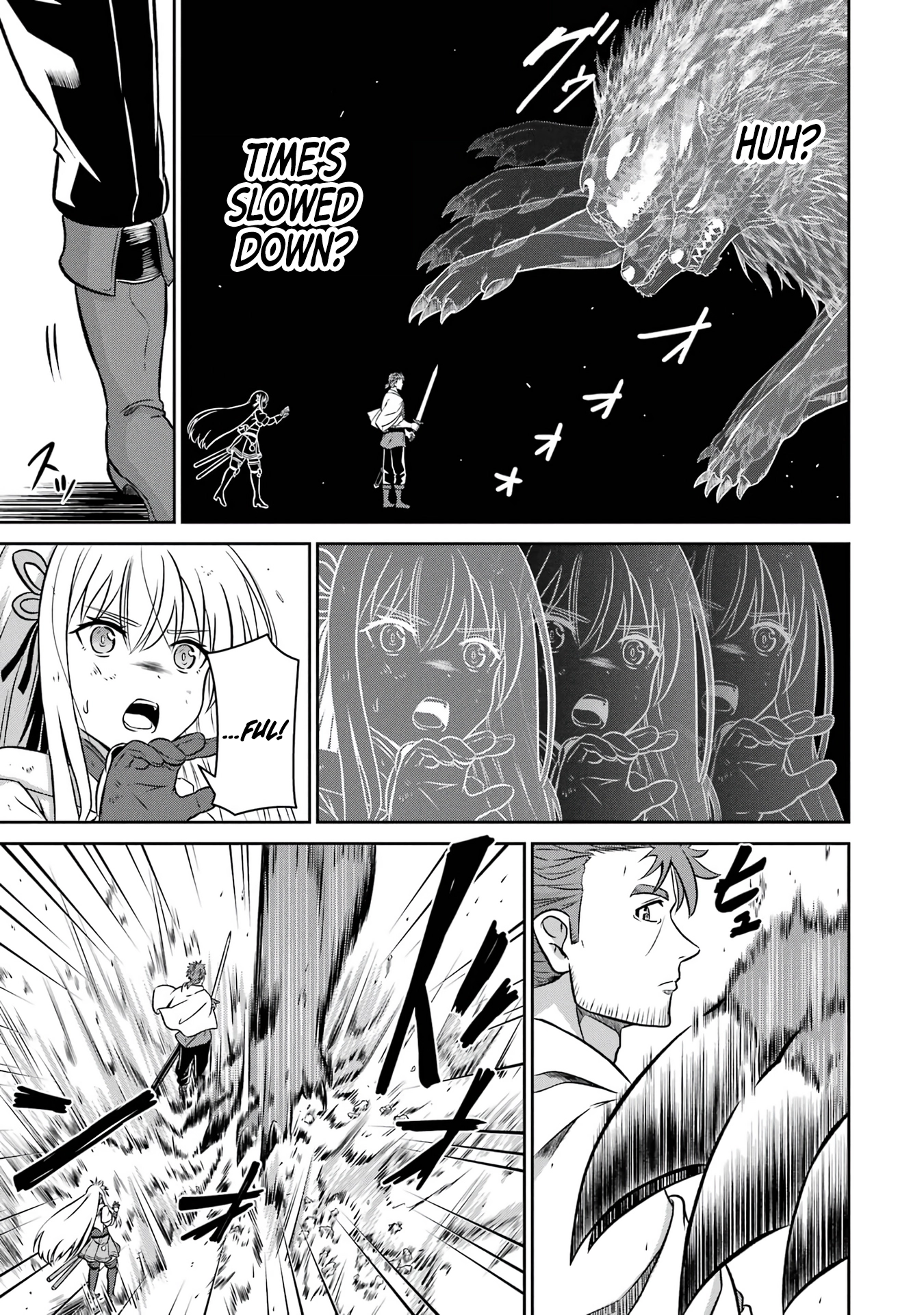 Ossan Boukensha no Okureta Eiyuu-tan - Kansha no Suburi o 1 nichi 1 man Kaishite itara, Kensei ga Deshi-iri Shigan ni Yatte Kita Chapter 2 - page 54