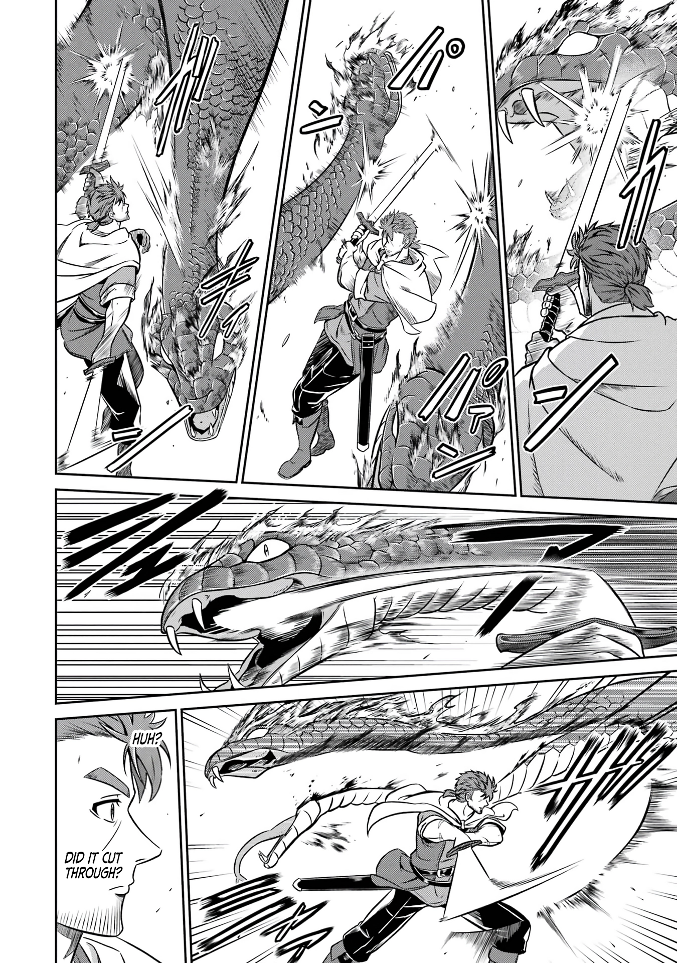 Ossan Boukensha no Okureta Eiyuu-tan - Kansha no Suburi o 1 nichi 1 man Kaishite itara, Kensei ga Deshi-iri Shigan ni Yatte Kita Chapter 2 - page 57