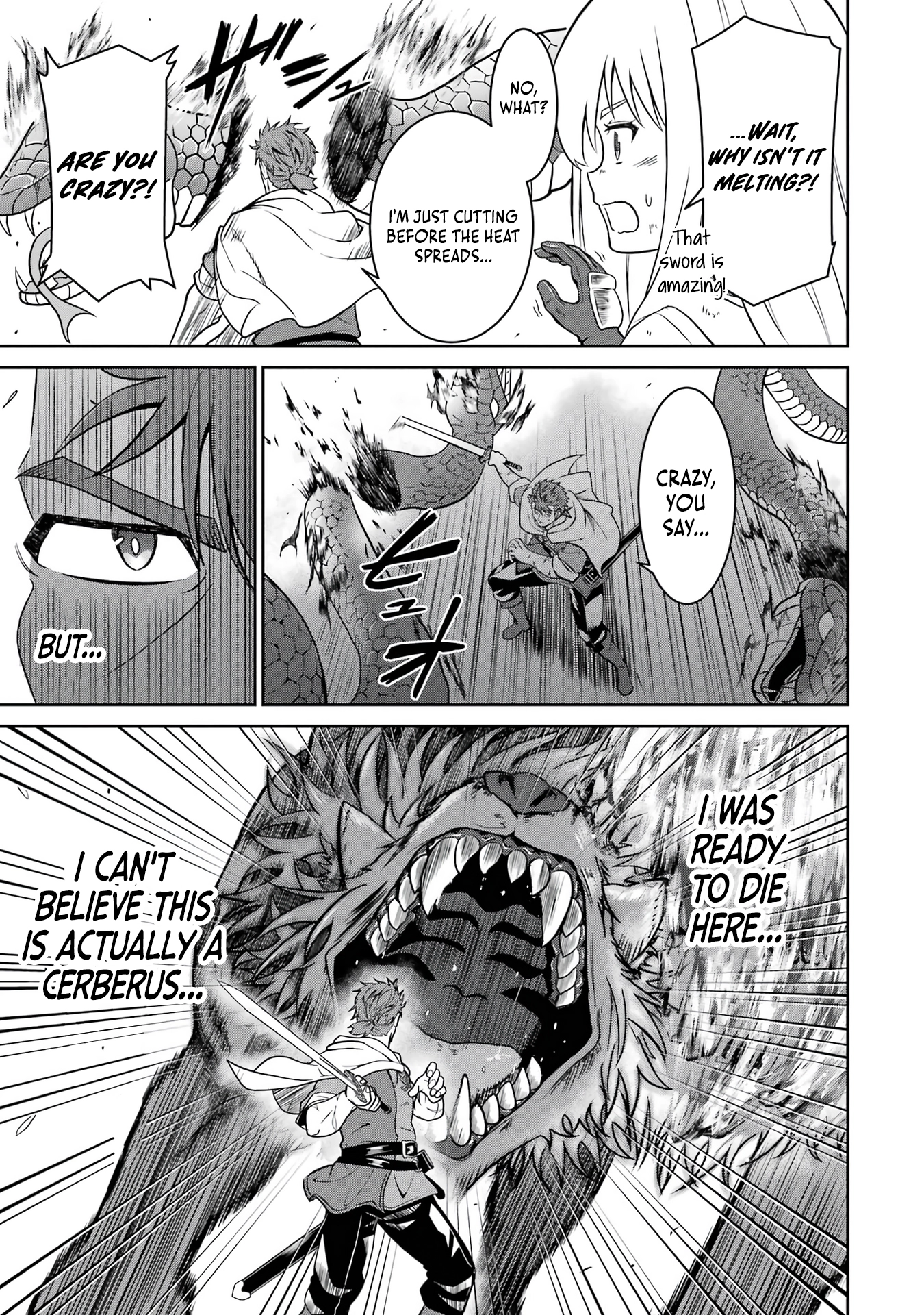 Ossan Boukensha no Okureta Eiyuu-tan - Kansha no Suburi o 1 nichi 1 man Kaishite itara, Kensei ga Deshi-iri Shigan ni Yatte Kita Chapter 2 - page 58